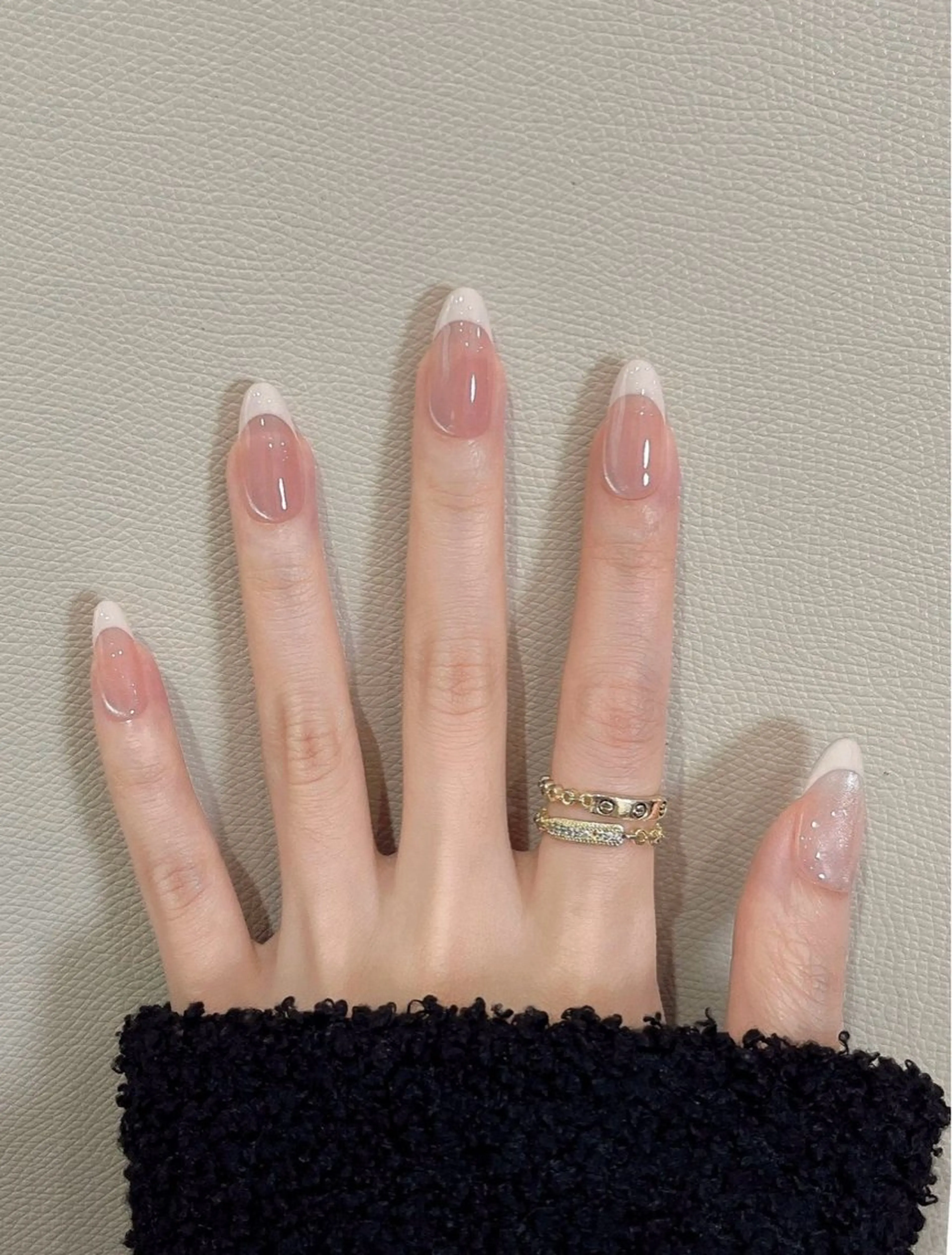 ネイル 韓国ネイル 持ち込み ニュアンスネイル ネイルチップ Minn ANA.CHUOのネイルデザイン