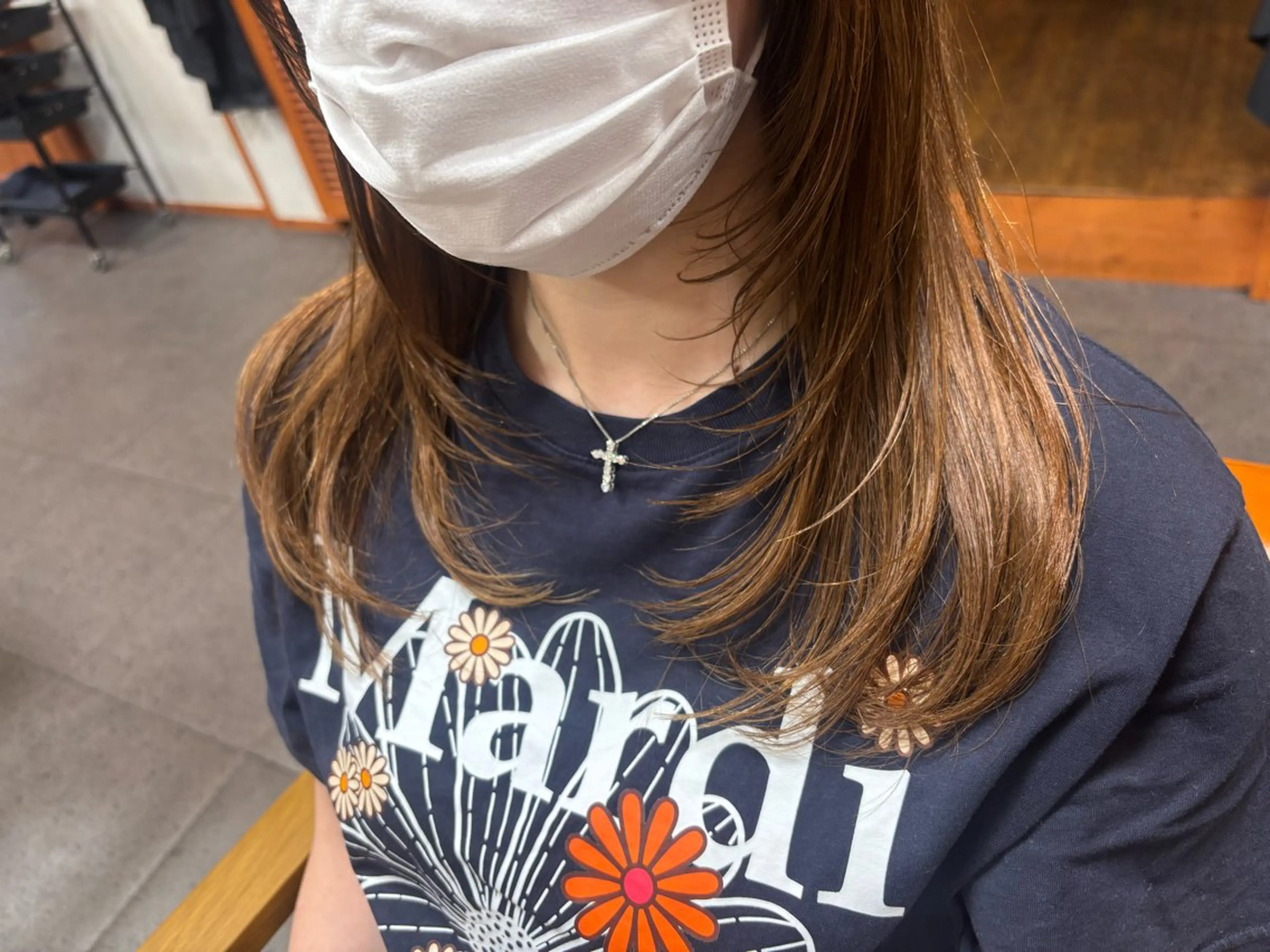 ロング 韓国風ヘア レイヤーカット カット 志岐 彩香のヘアスタイル