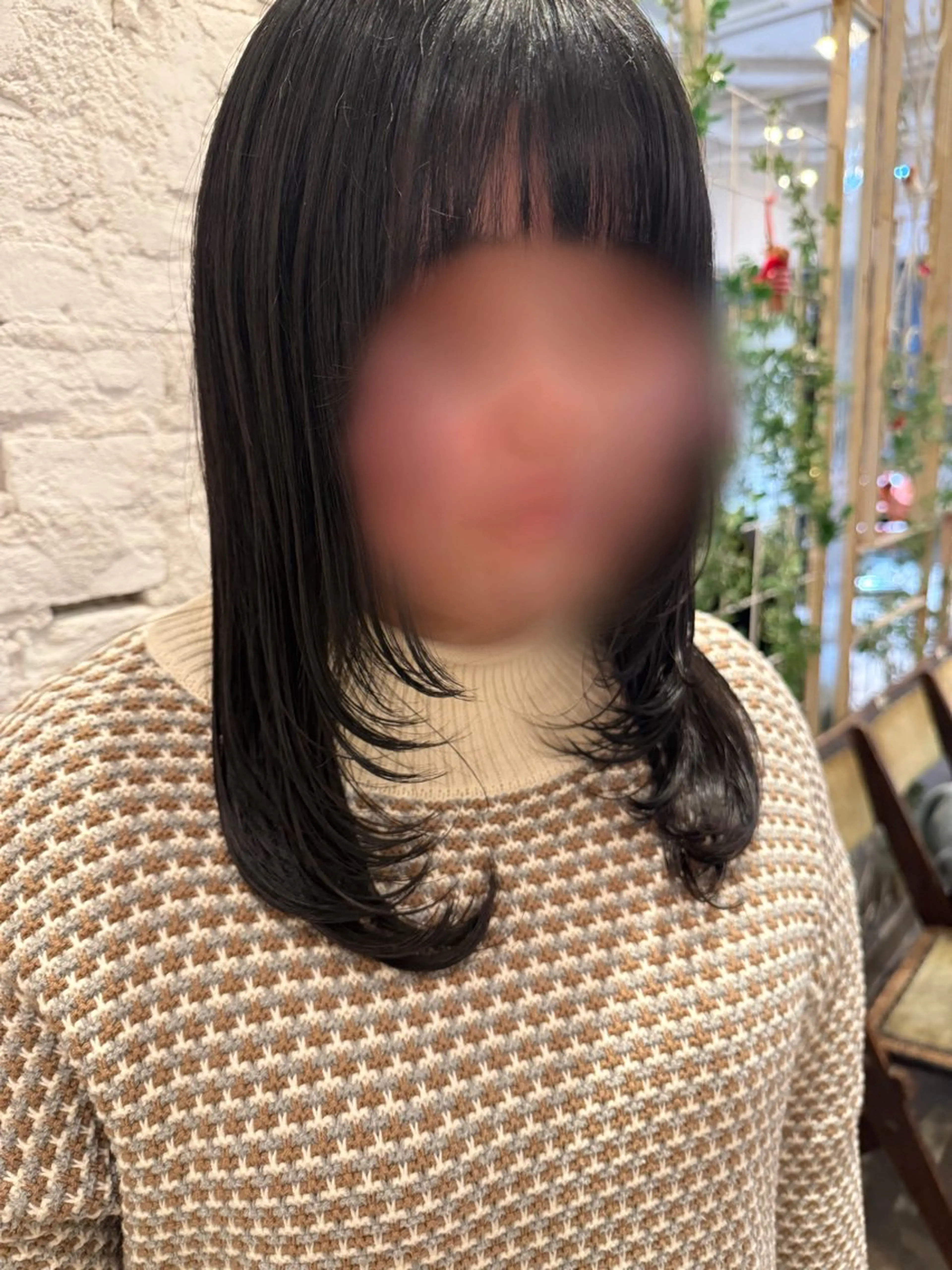 ミディアム レイヤーカット カット 美濃 咲穂のヘアスタイル