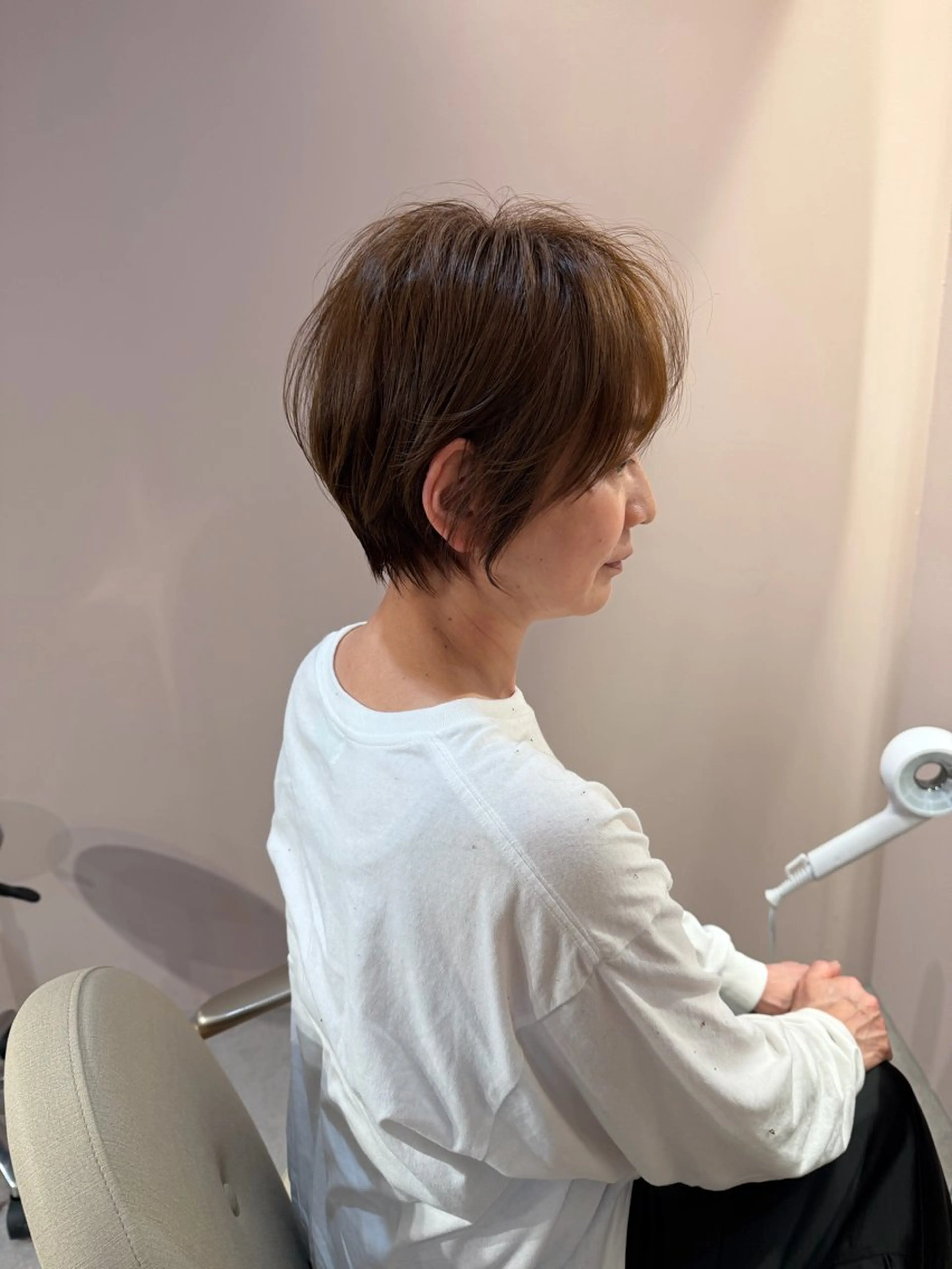 ショート くびれヘア ショートヘア 宮里 蓮生のヘアスタイル