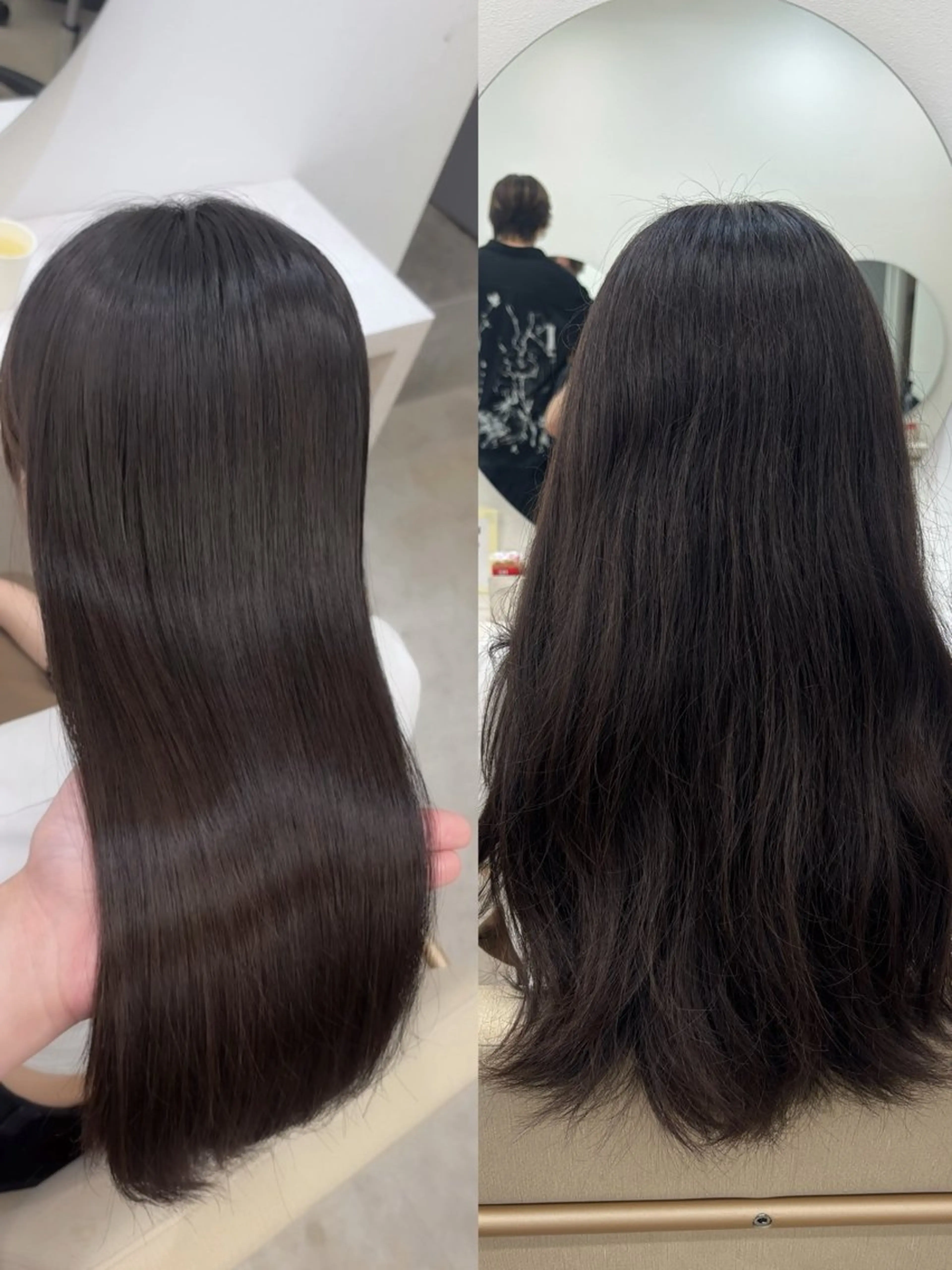 ロング カット 縮毛矯正 トリートメント 梅田髪質改善 韓国カット/星野綾哉のヘアスタイル
