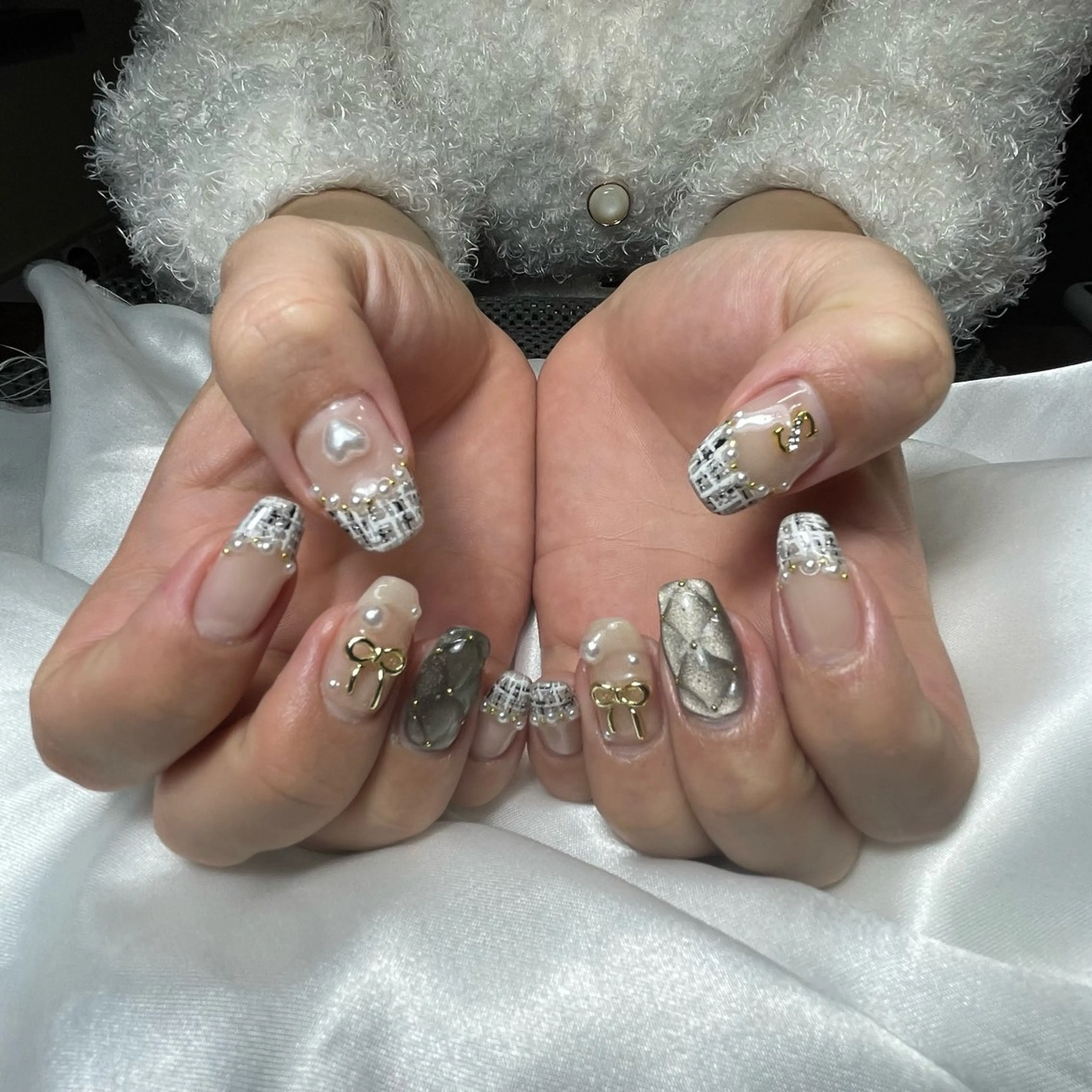 ネイル ツイードネイル WATANABE MAYUMIのネイルデザイン