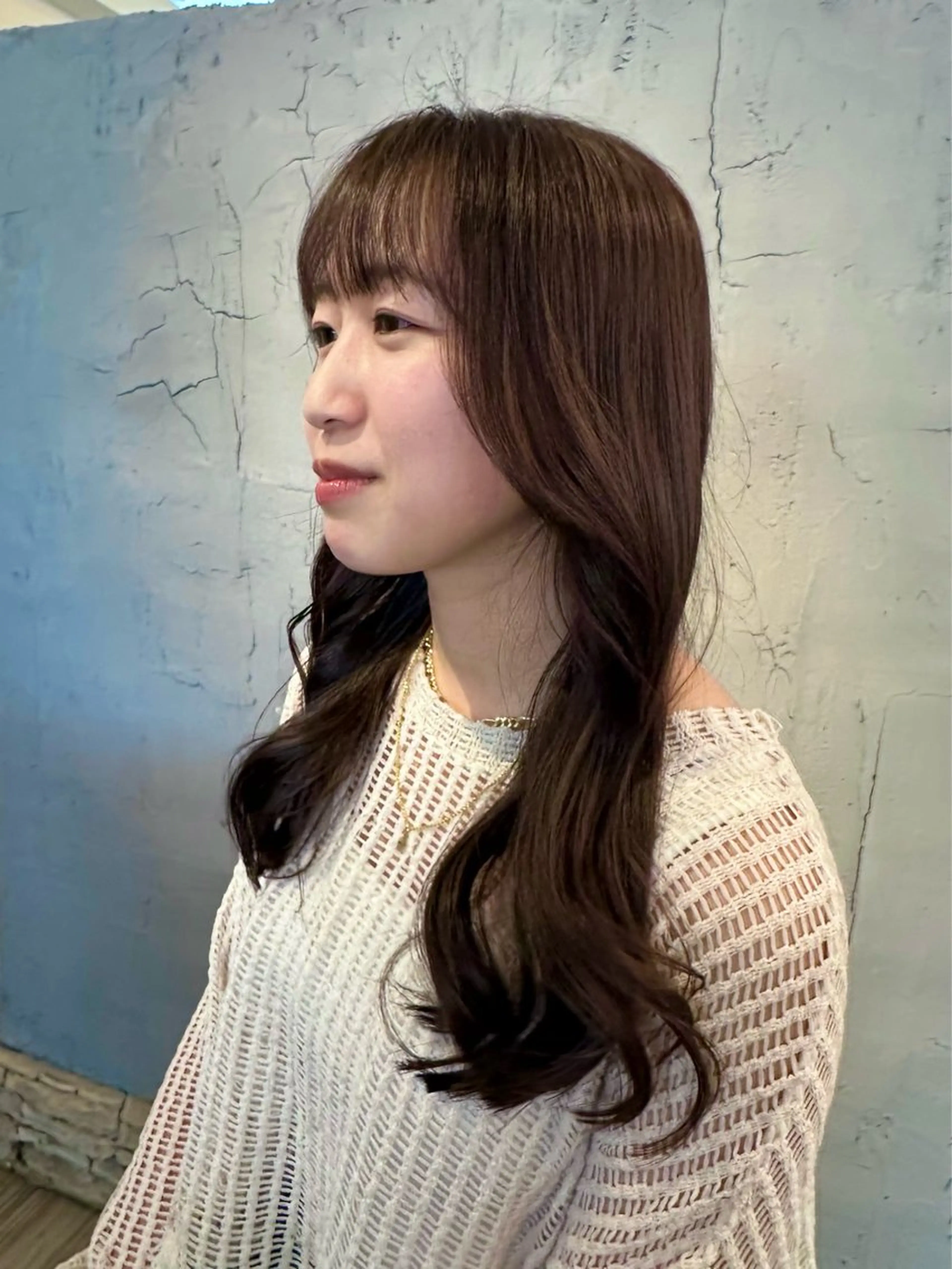 セミロング ラベンダーブラウン カット ヘアカラー sato ayaka ｜透明感カラー🫧のヘアスタイル