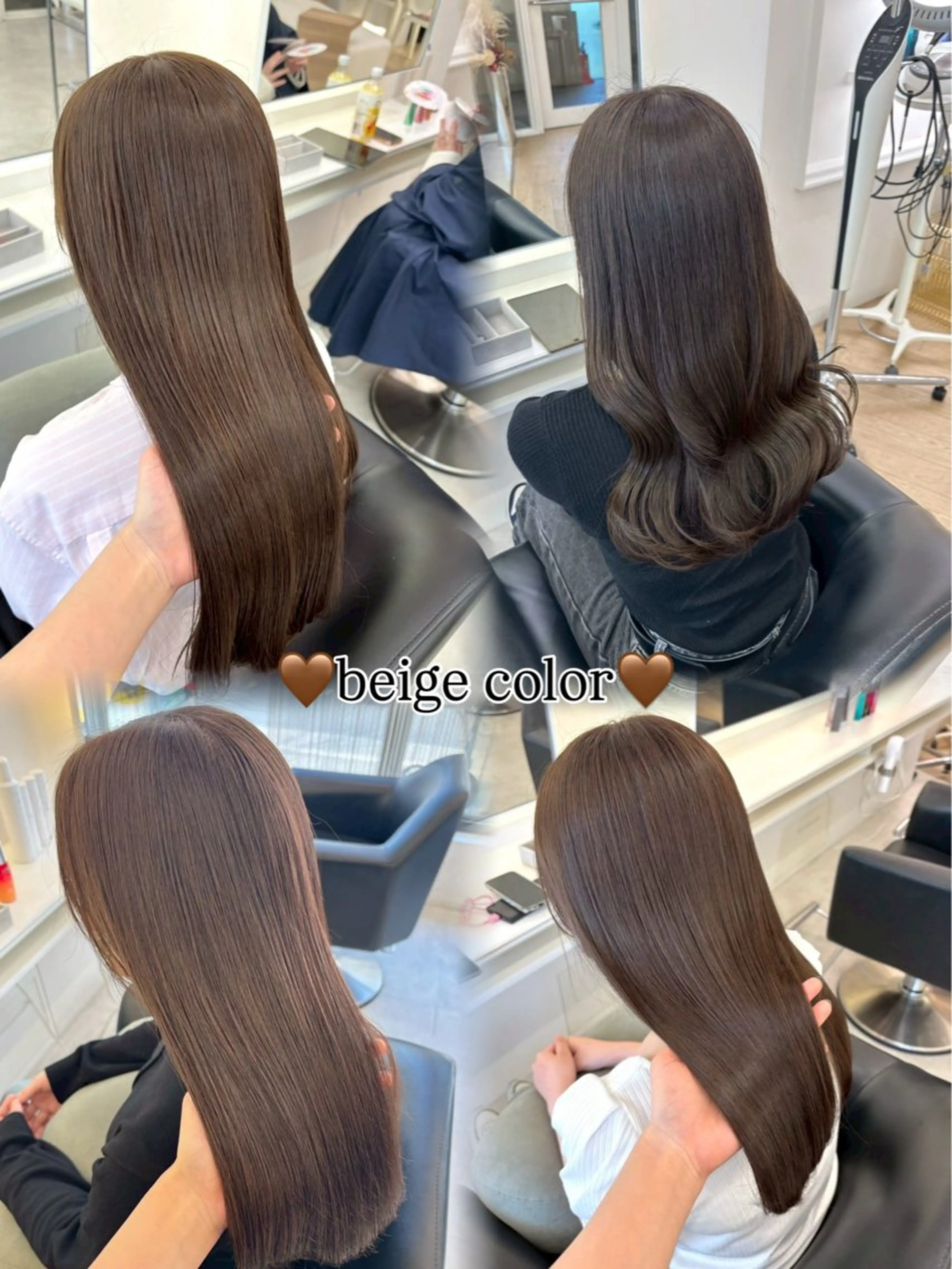 ロング カラー ヘアカラー ParveMix 岡本えりかのヘアスタイル