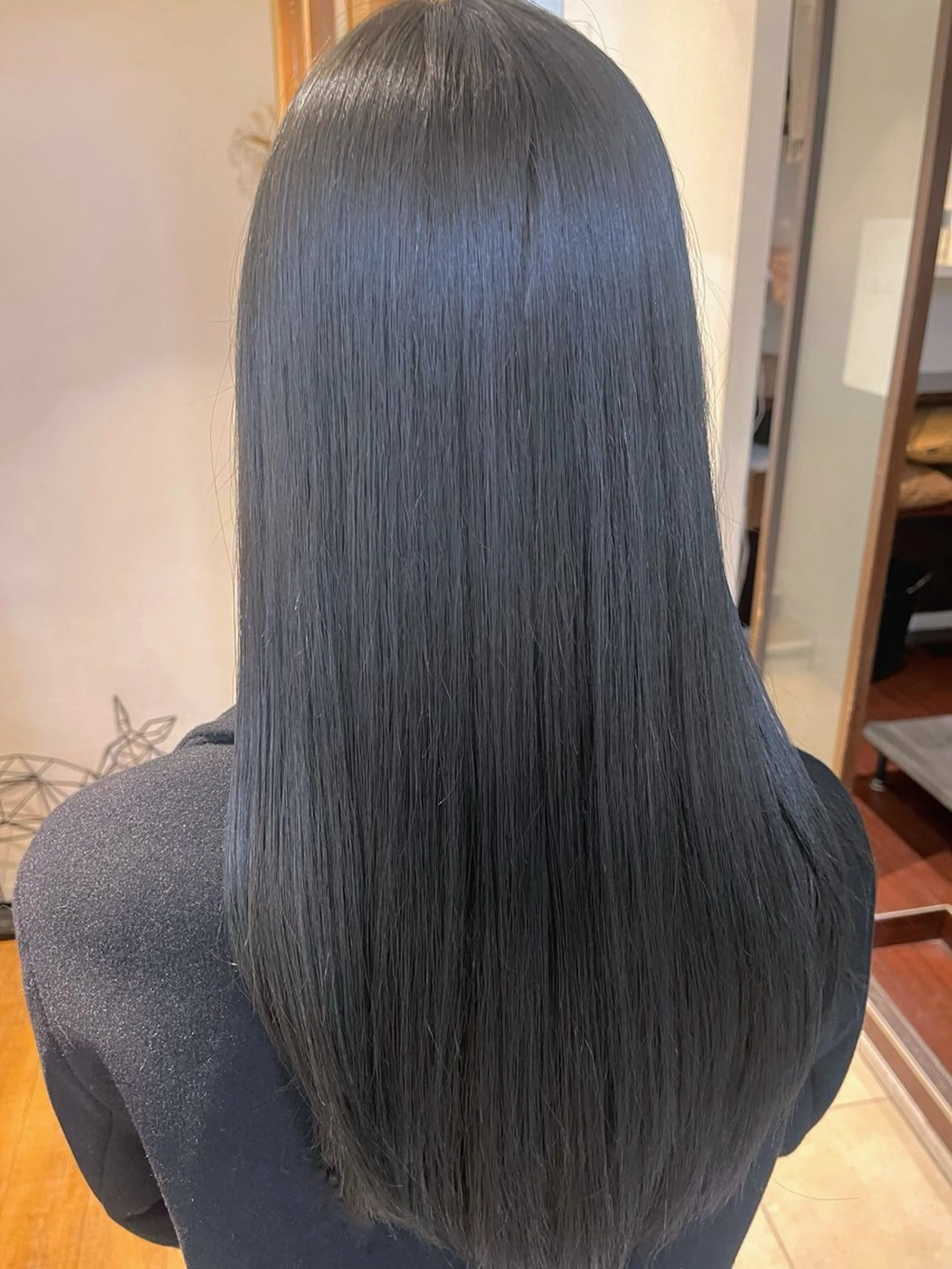 ロング 縮毛矯正 奥山 沙季(大井町)のヘアスタイル