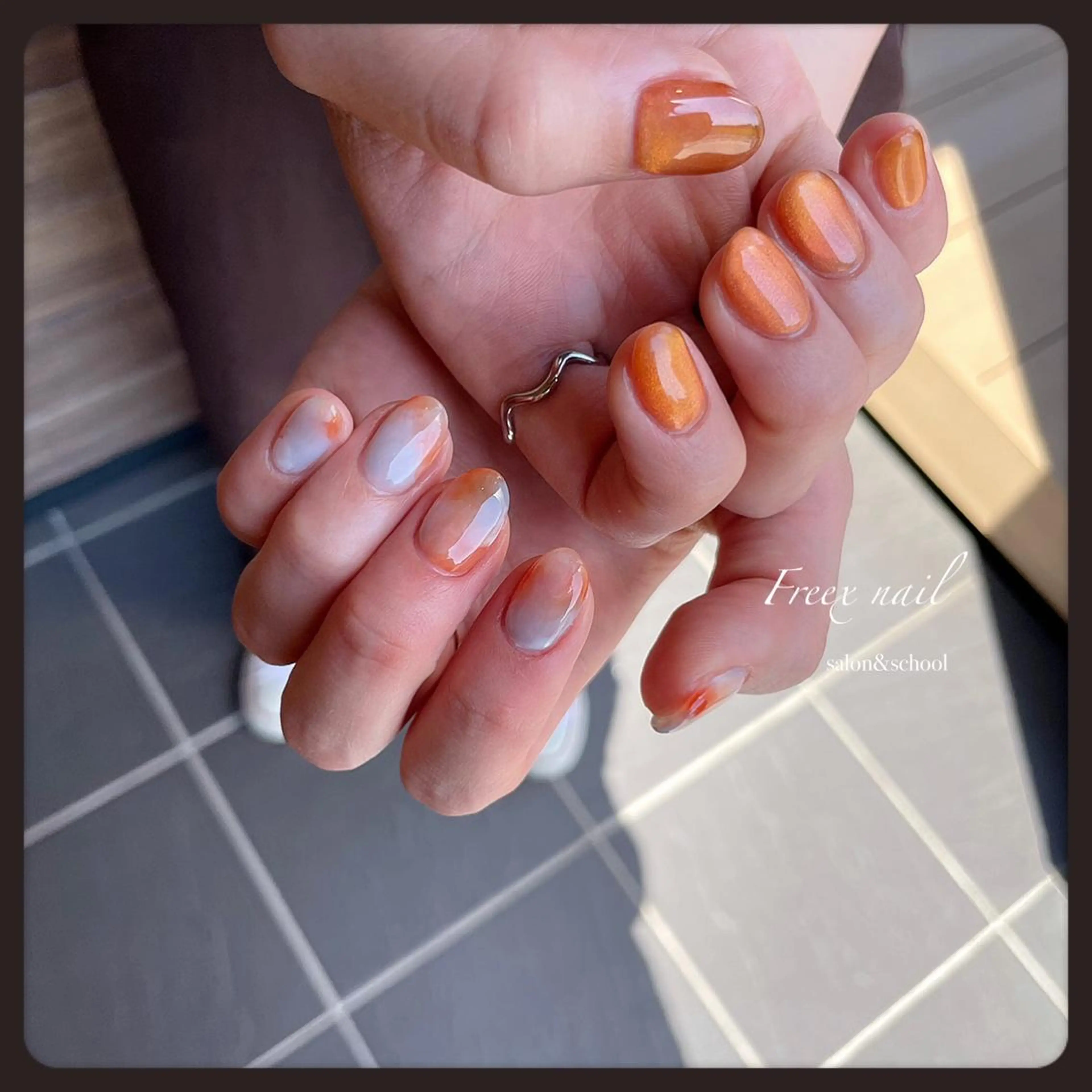 ネイル アイブロウ ハンドネイル フットネイル freex nail /ニュアンス/個性派のネイルデザイン
