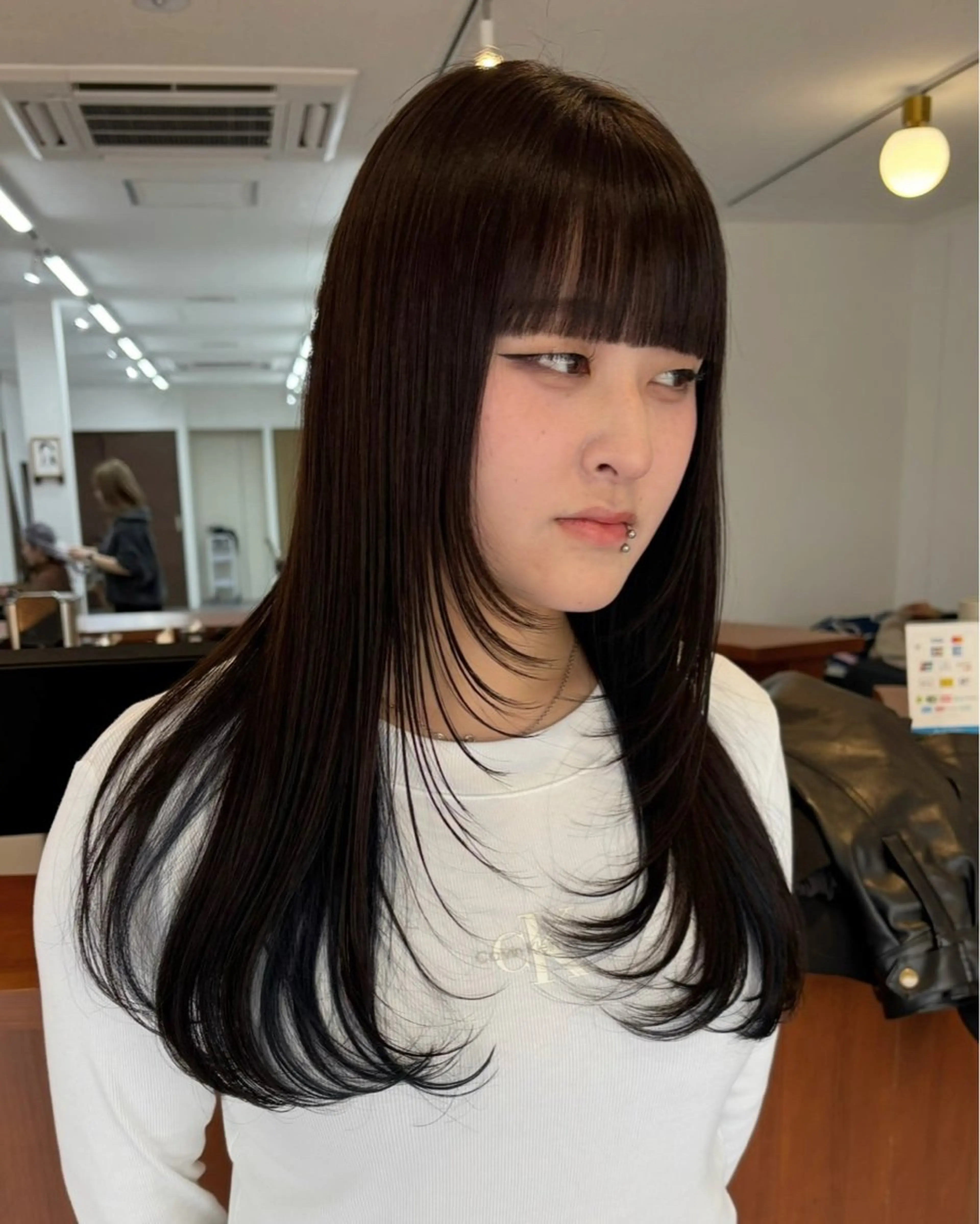 ロング カット ヘアカラー 🌈トップデザイナー 金沢駅近nanamiのヘアスタイル