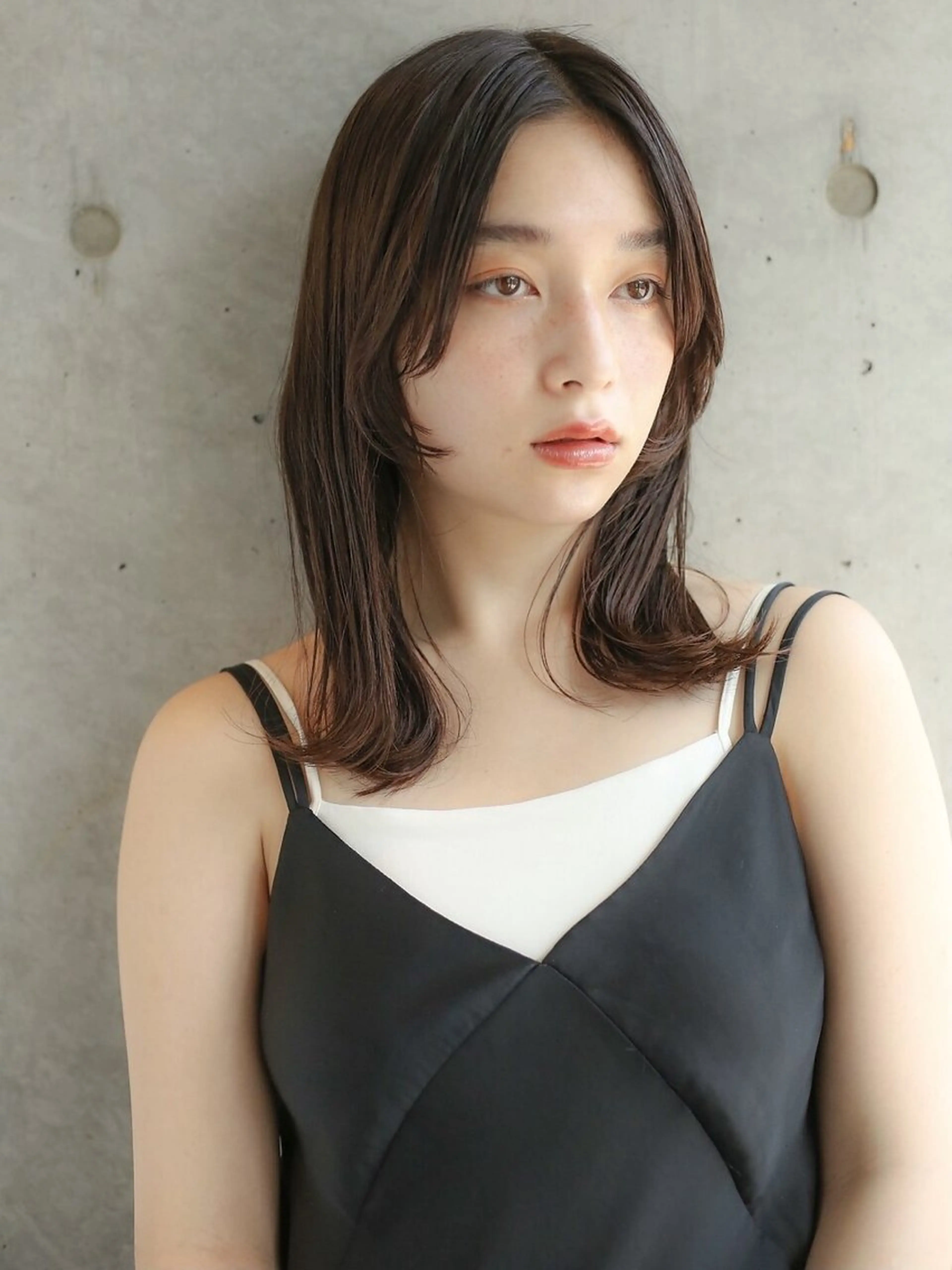 セミロング カラー パーマ カット ヘアカラー ANDREY 表参道 ショート×髪質改善のヘアスタイル