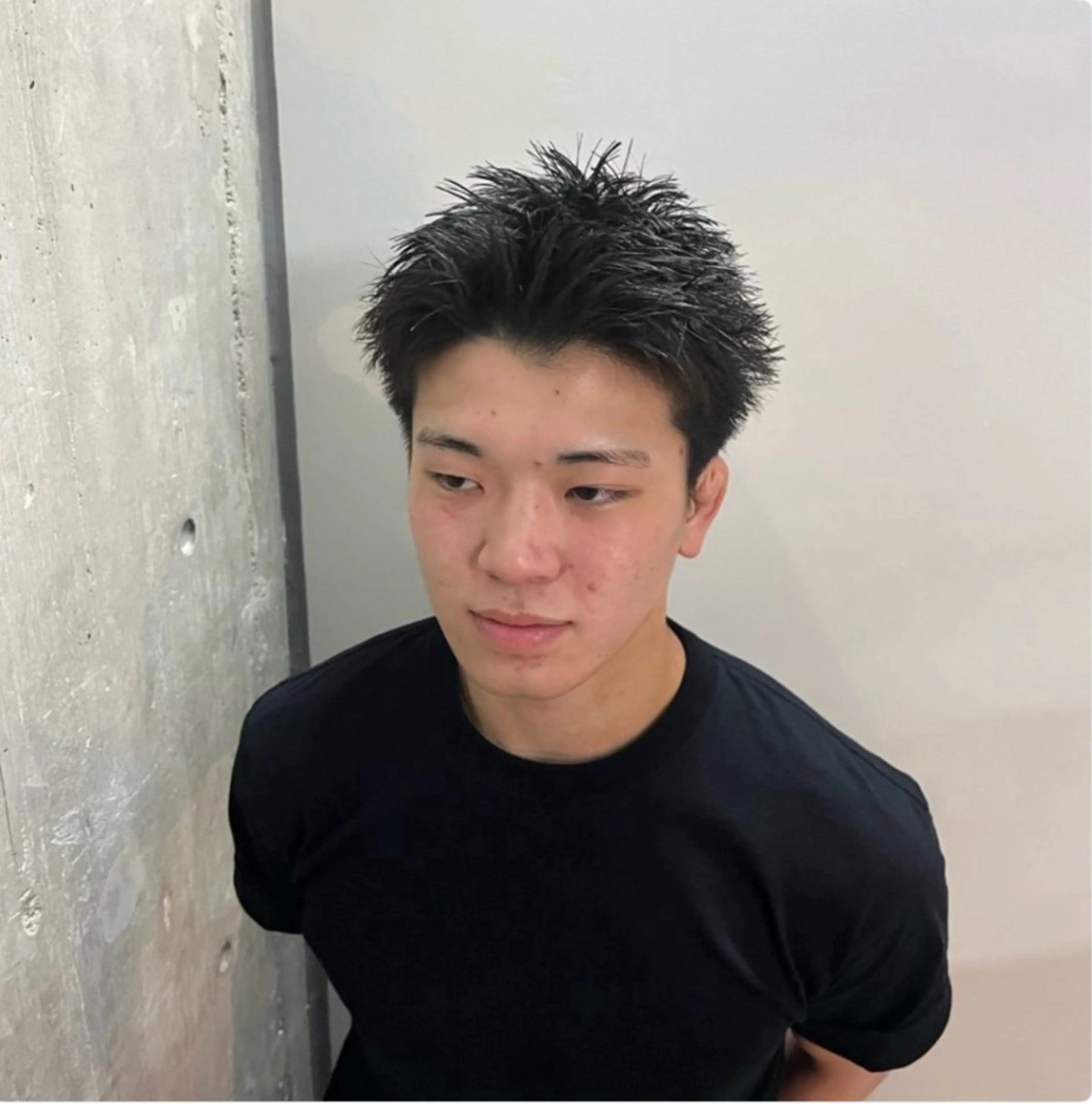 ショート カラー パーマ メンズ スパイキーショート ショートヘア カット 🔥メンズ 特化🔥菊水皐暉🔥のヘアスタイル