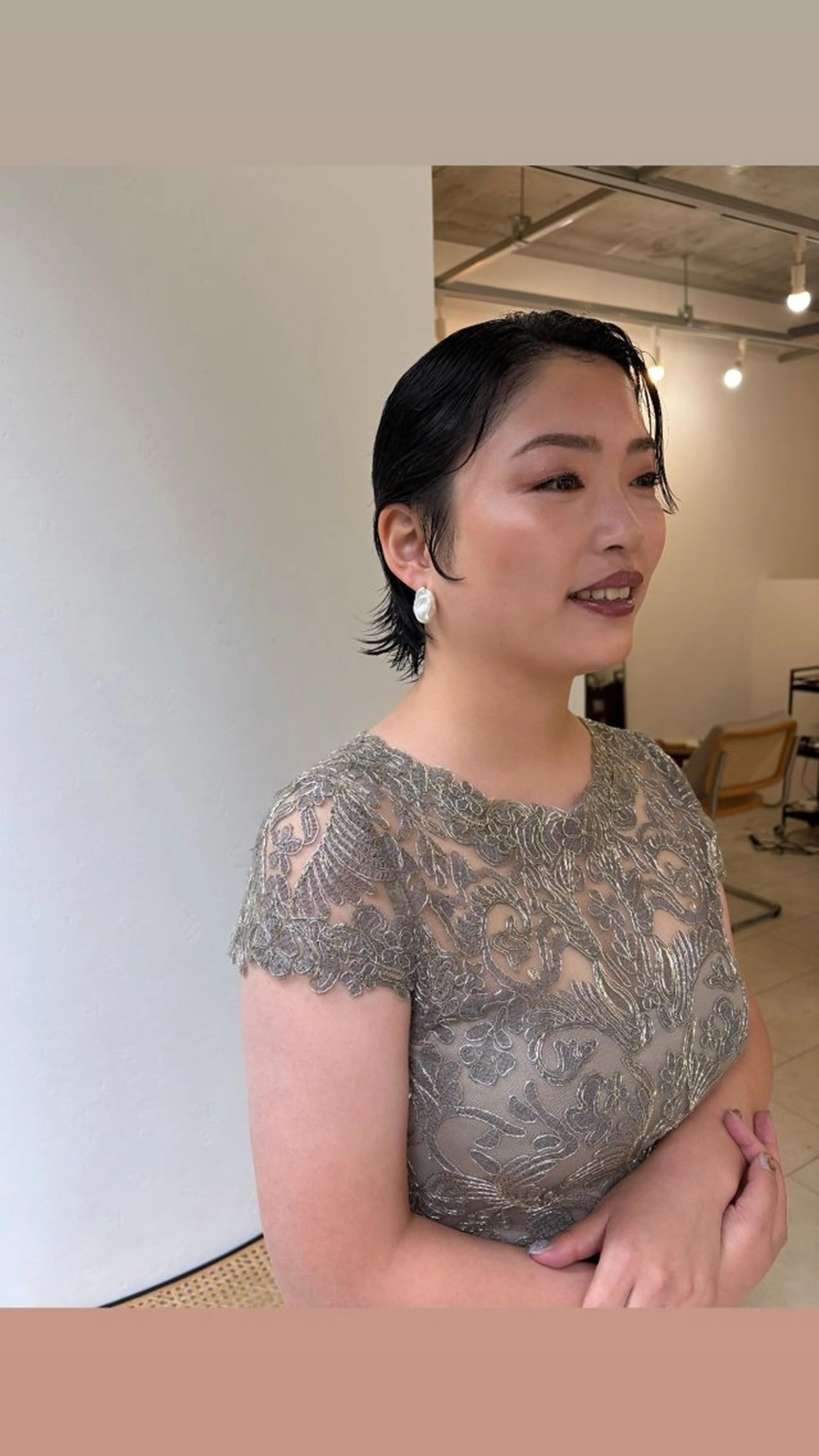 ショート ヘアアレンジ 結婚式・ブライダル その他 eri kinjoのヘアスタイル