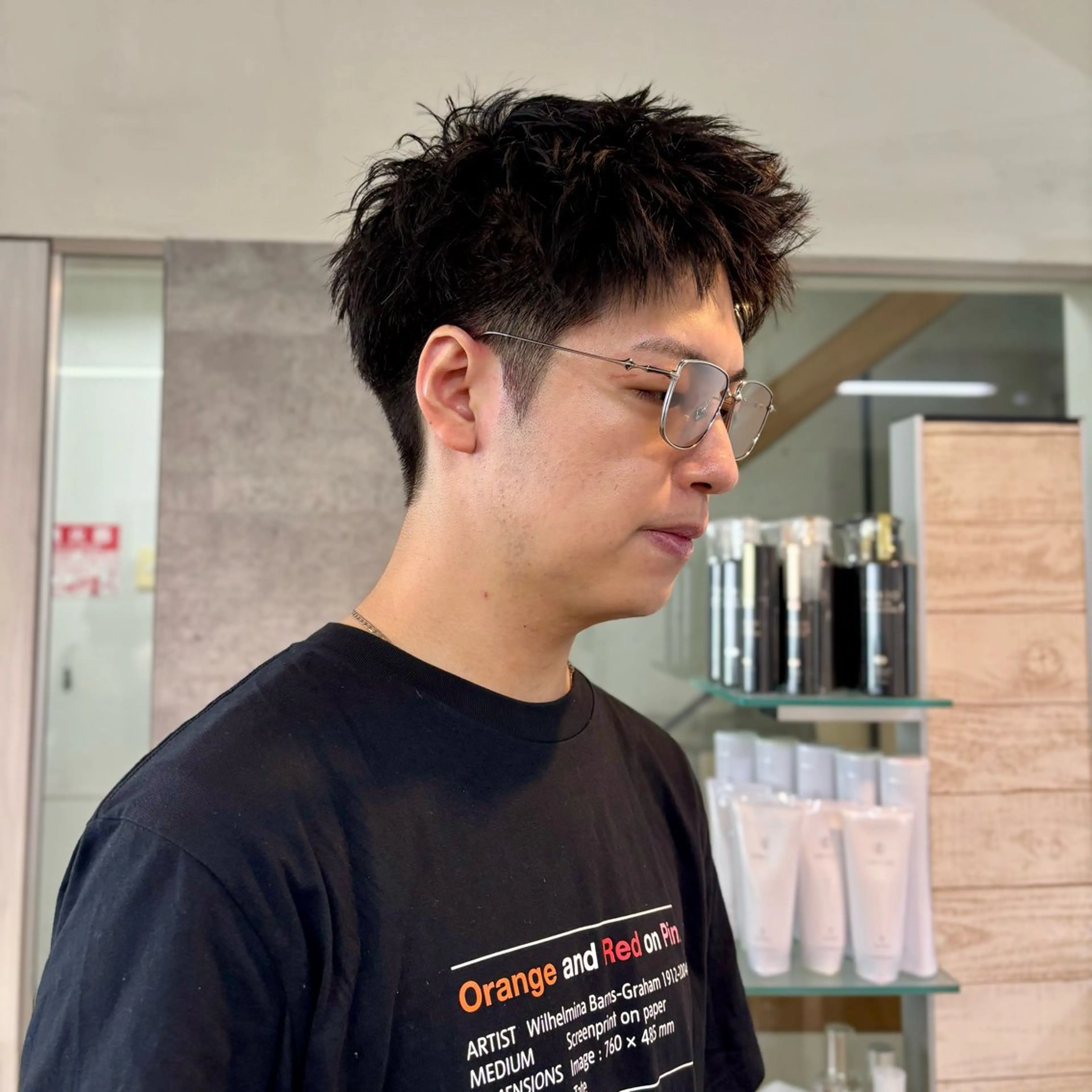 メンズ スパイキーショート カット 谷昂将　メンズ梅田 /パーマ/毛流れのヘアスタイル