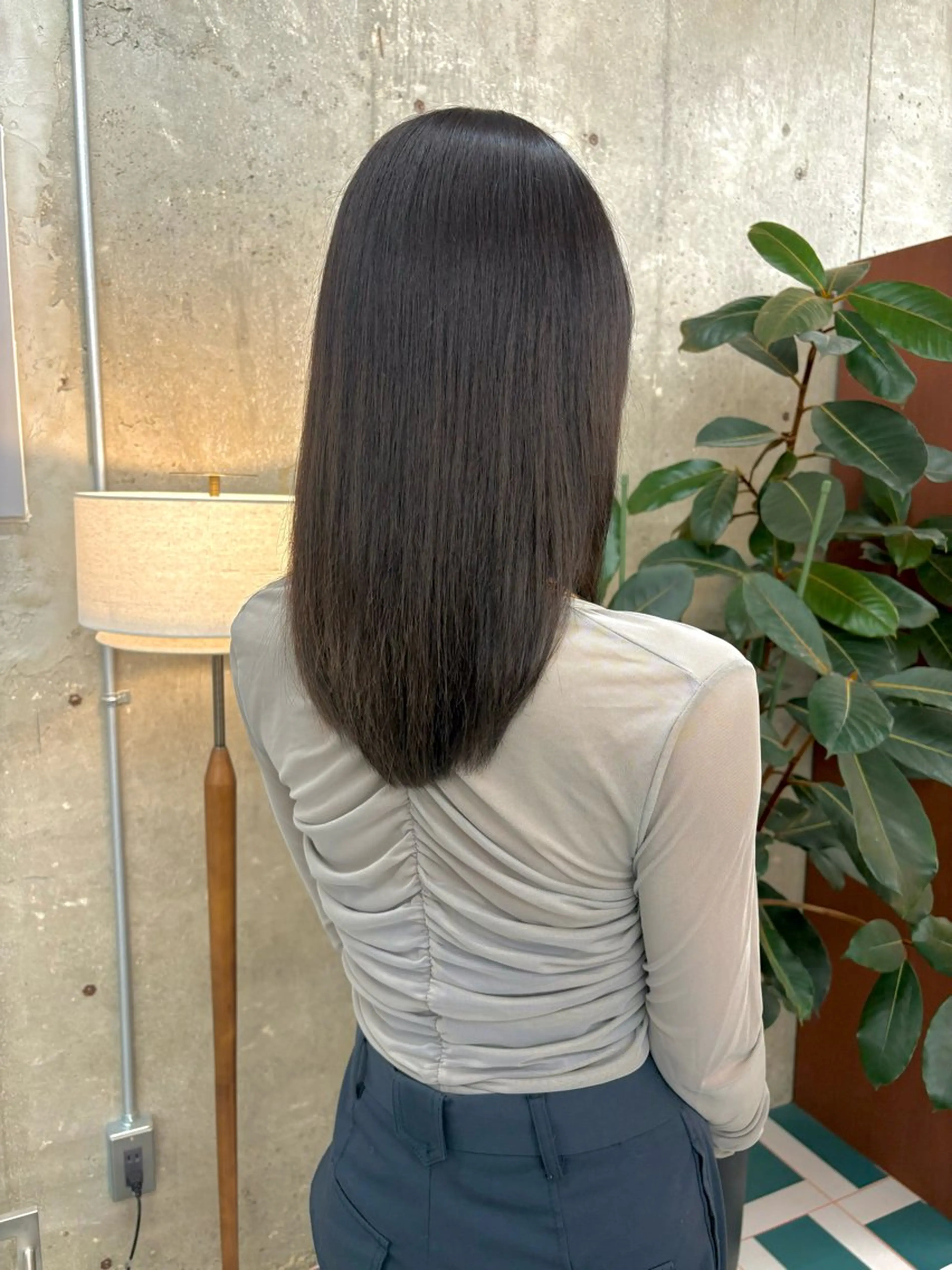 ミディアム ヘアカラー トリートメント AYAKA/名古屋/ 栄/ボブ/透明カラーのヘアスタイル