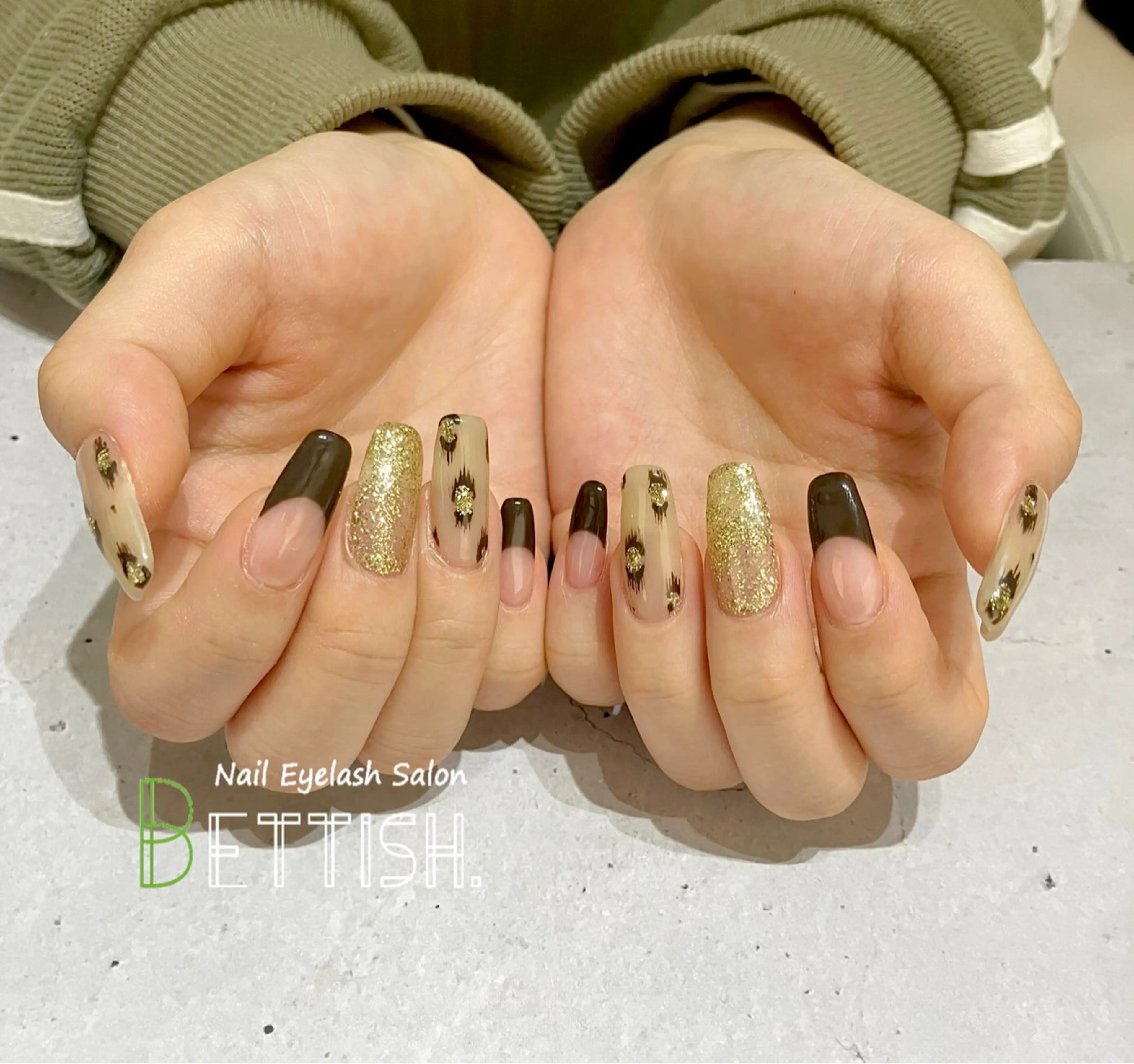 ネイル アニマル柄 フレンチネイル ハンドネイル BETTISH. KUMIKO☺︎︎のネイルデザイン