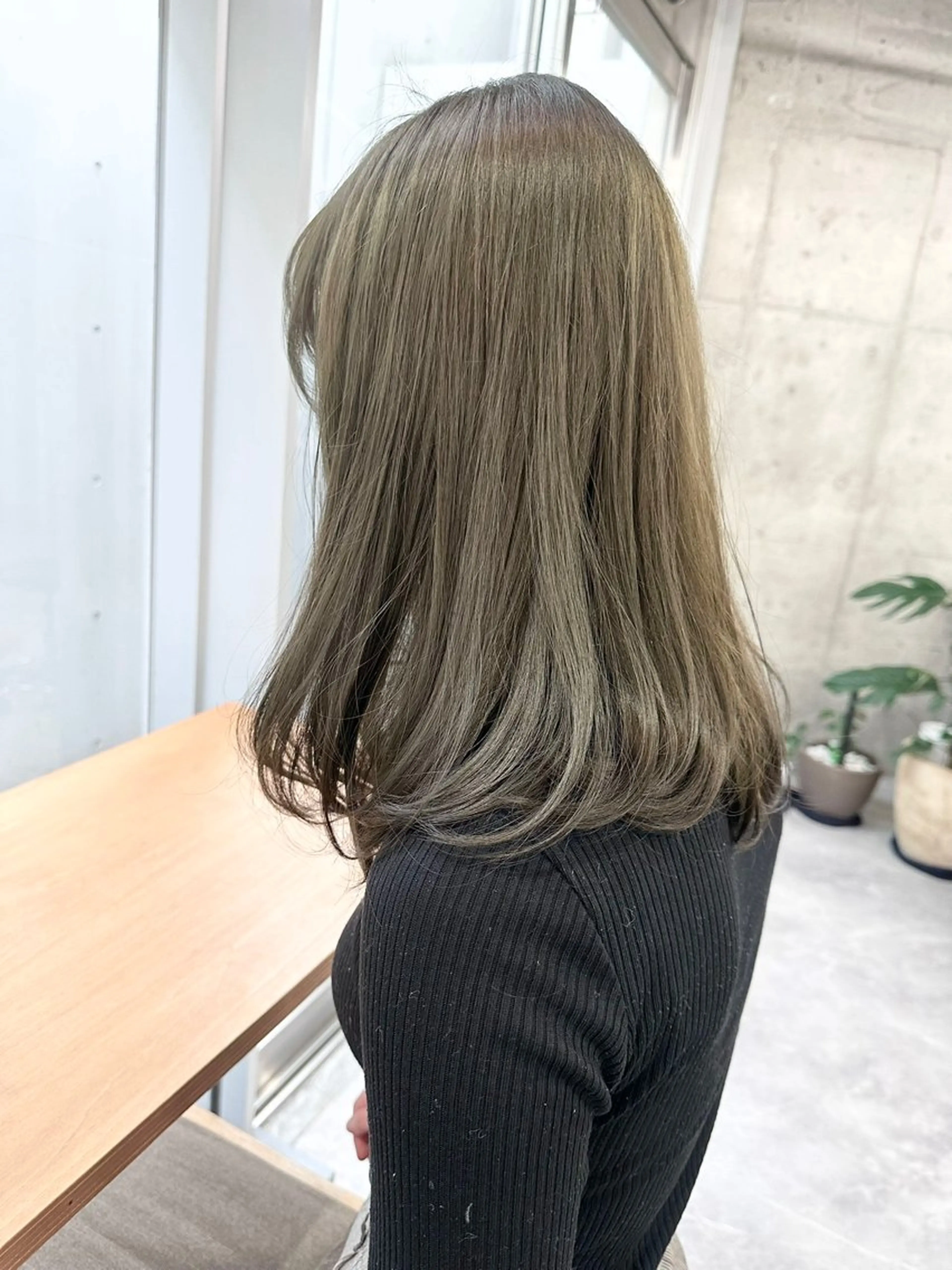 セミロング ヘアカラー 垢抜けヘア♡柔らかい カラー/mihoのヘアスタイル