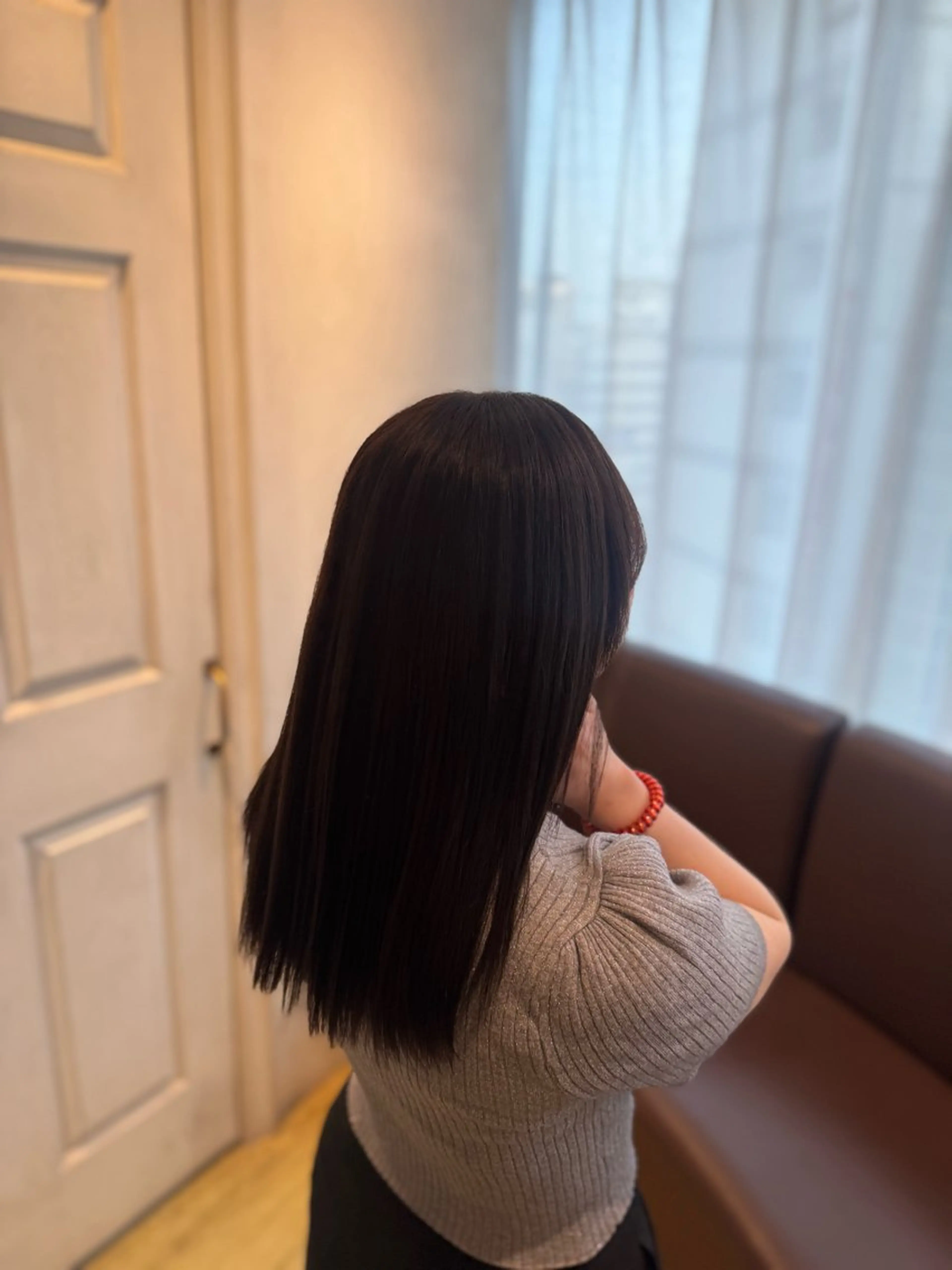 ロング カラー ヘアカラー 縮毛矯正 トリートメント 透明感カラー💜 モテ髪 空陽💙のヘアスタイル