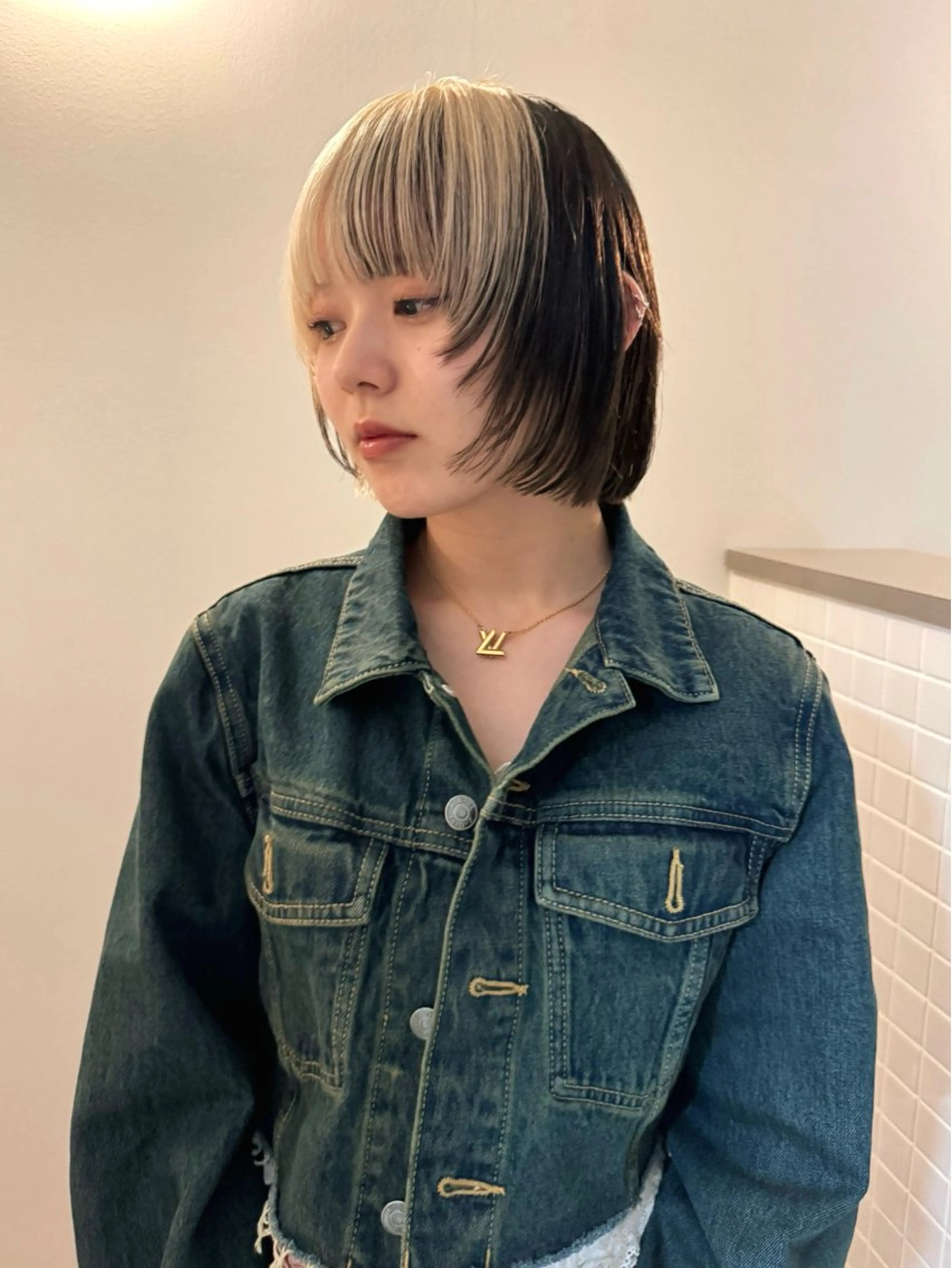 ショート カラー ブロンド ブラウンカラー ハイトーンカラー ボブ 似合わせカット カット ヘアカラー トリートメント Kaito🐶/ デザイン/レイヤーのヘアスタイル