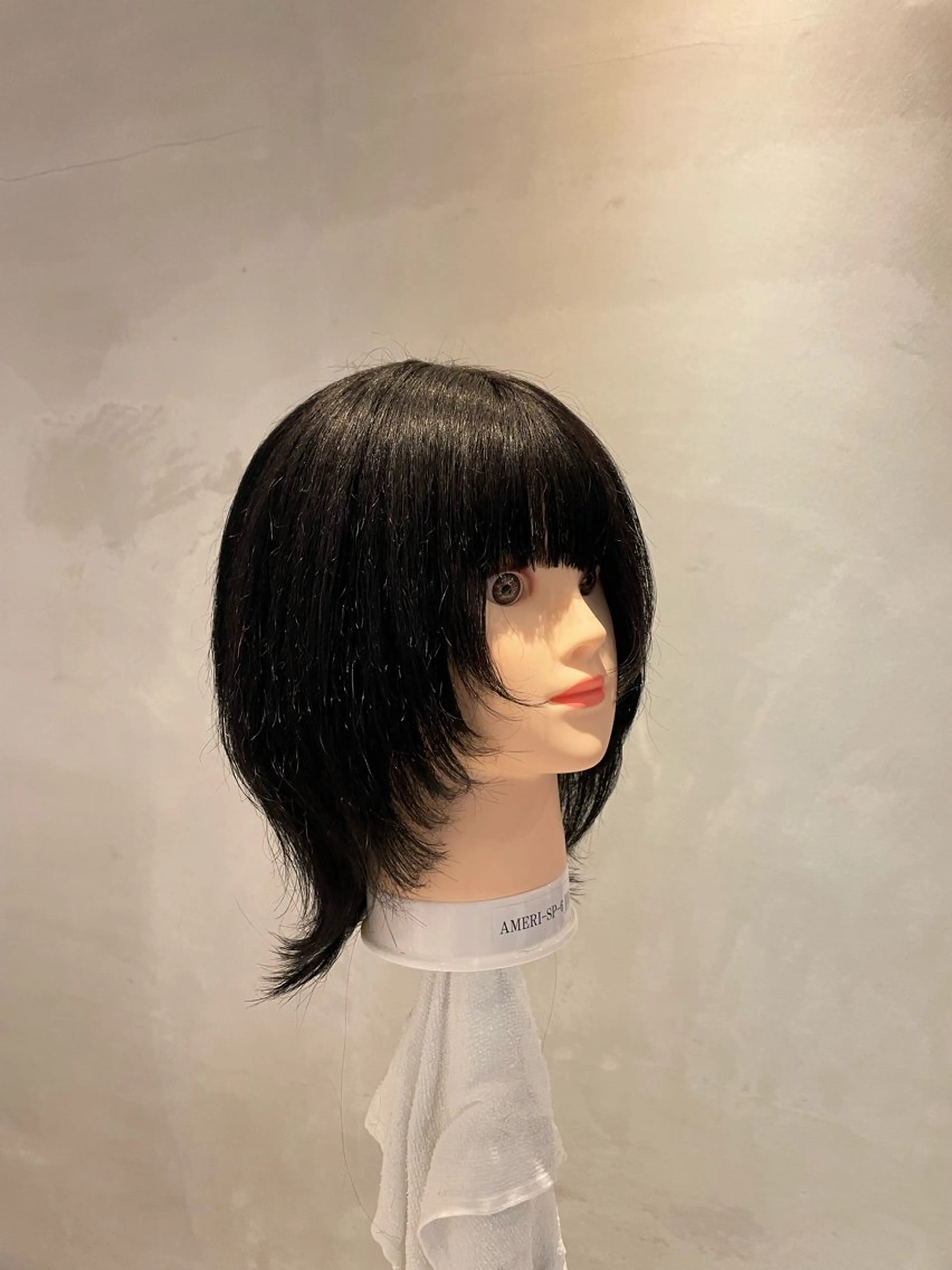 セミロング レイヤーカット オリーブカラー🫒/ ハッシュカット/みゆのヘアスタイル