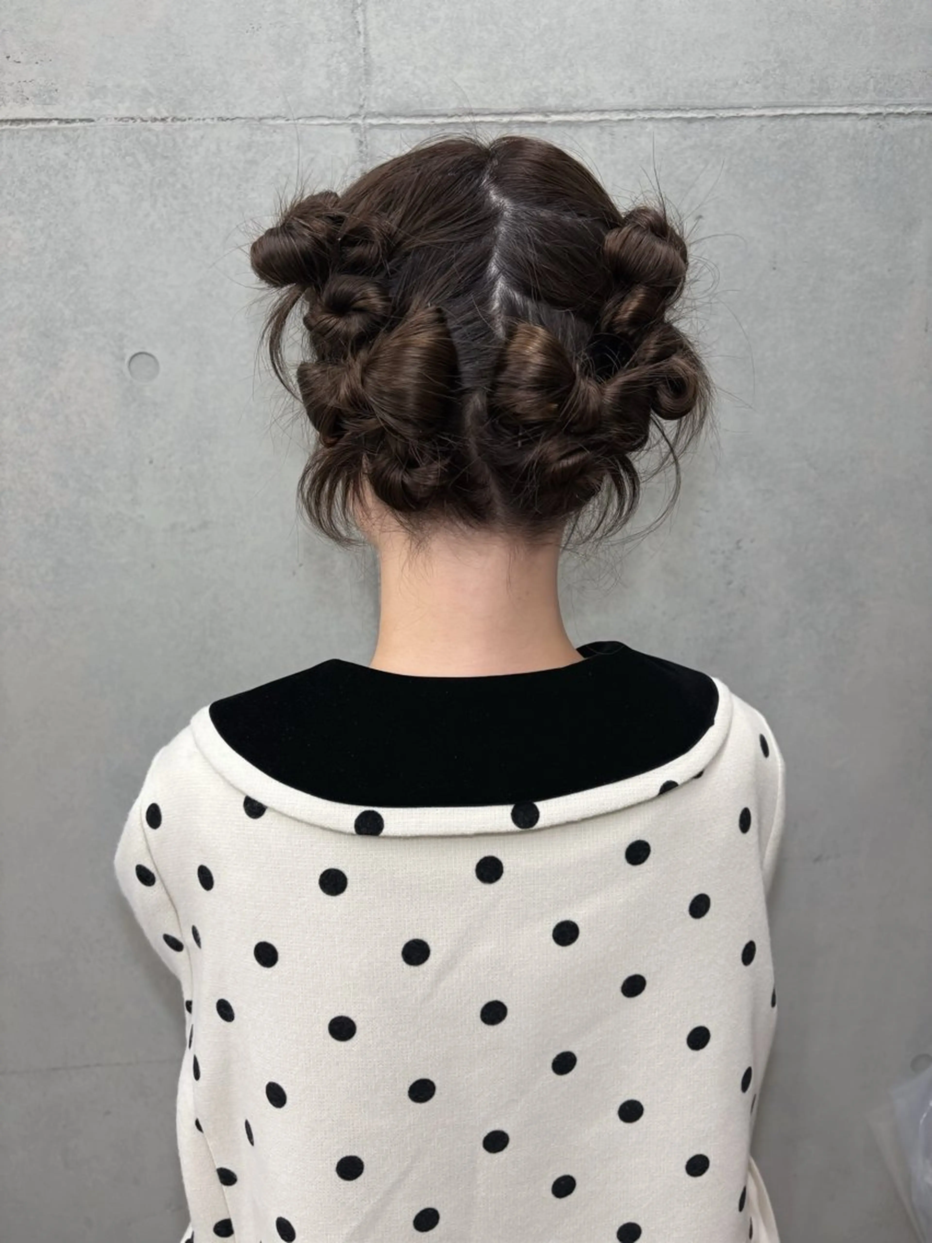 セミロング ヘアアレンジ ヘアセット blink所属・暖色/ブラウン/ 透明感/ゆうかのヘアスタイル