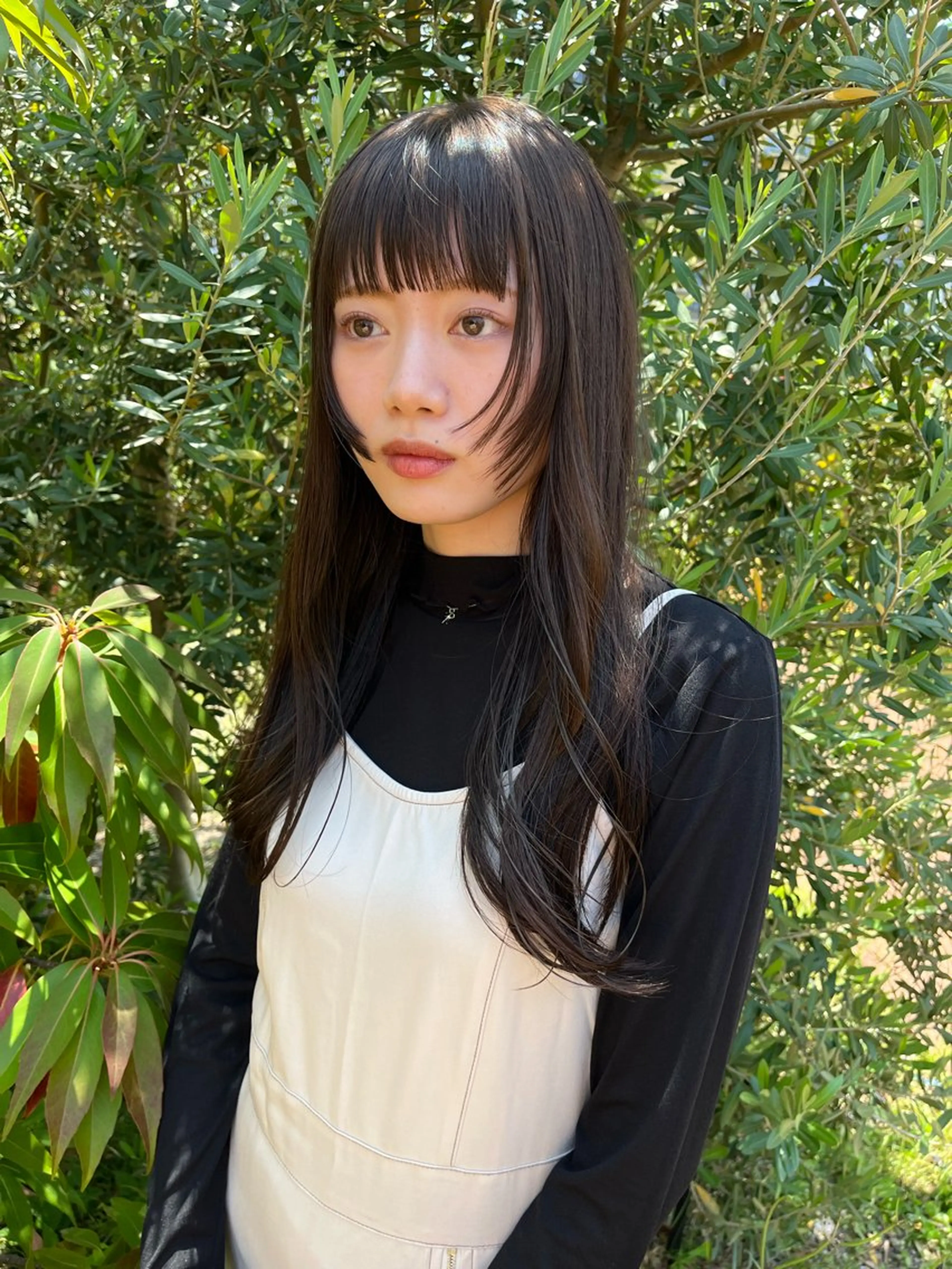 ロング 顔まわりレイヤー 顔周りカット レイヤーカット ハッシュカット カシマハヤトのヘアスタイル