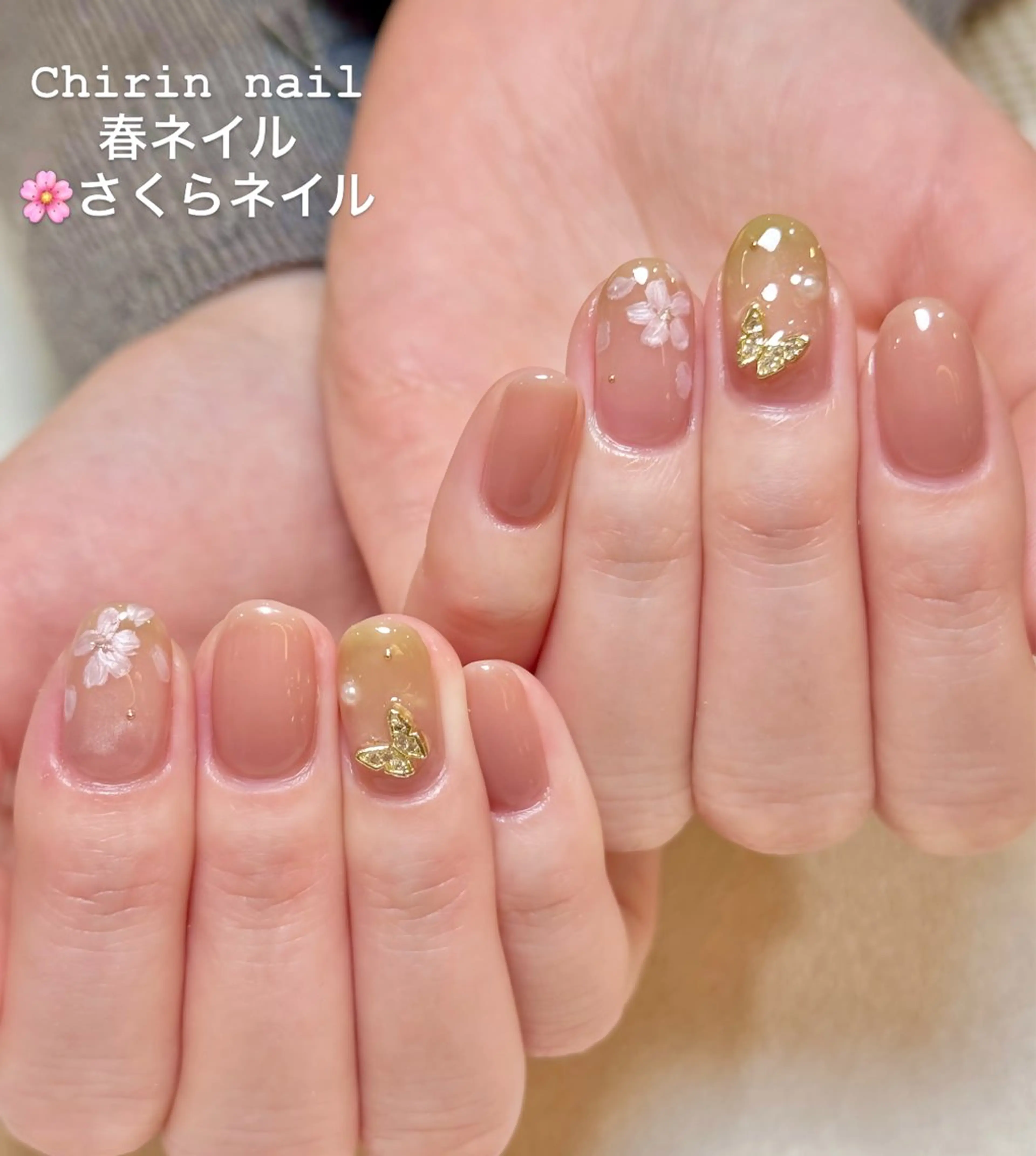 ネイル アートネイル グラデーション マグネットネイル chirin nailのネイルデザイン