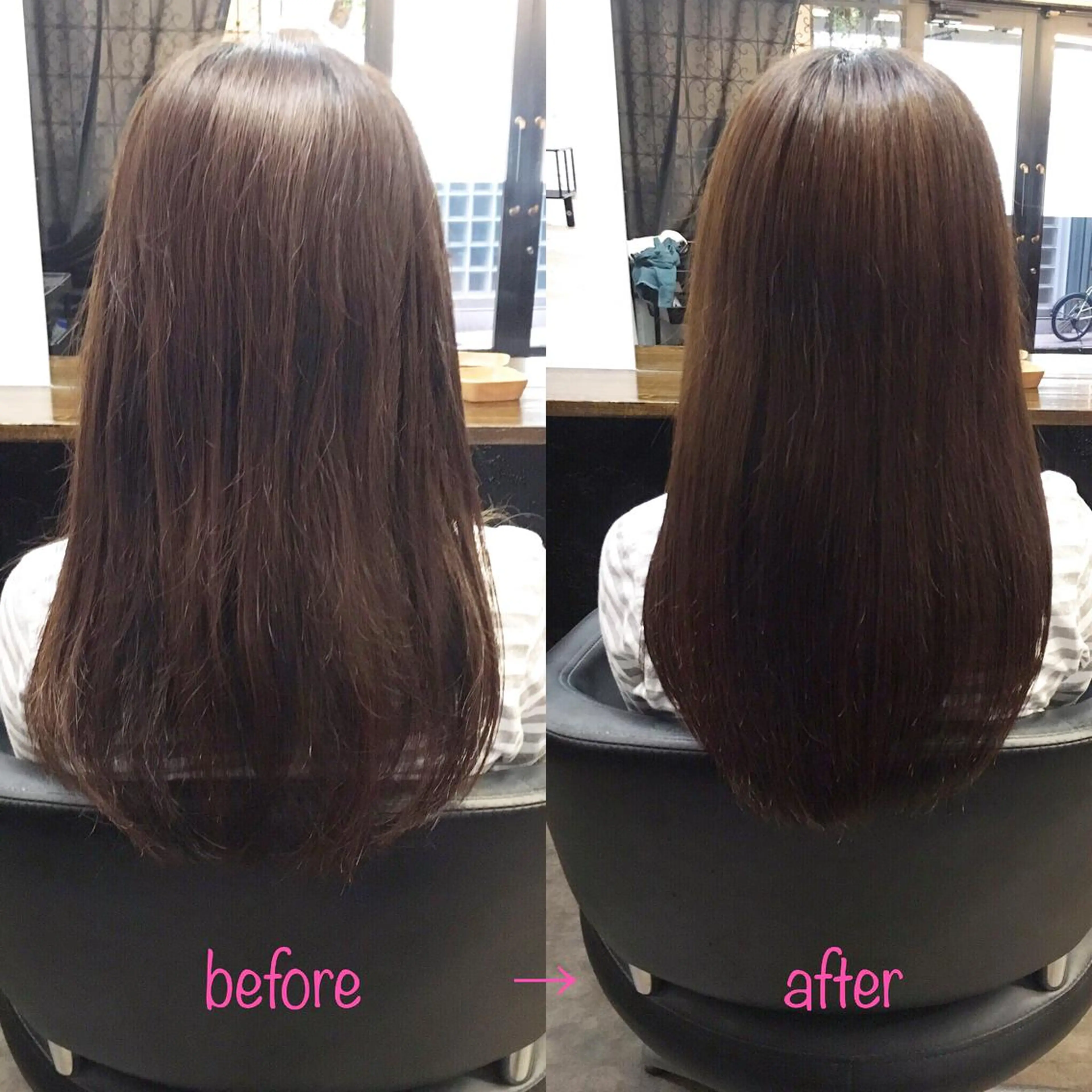 ロング 縮毛矯正&髪質改善 MAILHAIRのヘアスタイル