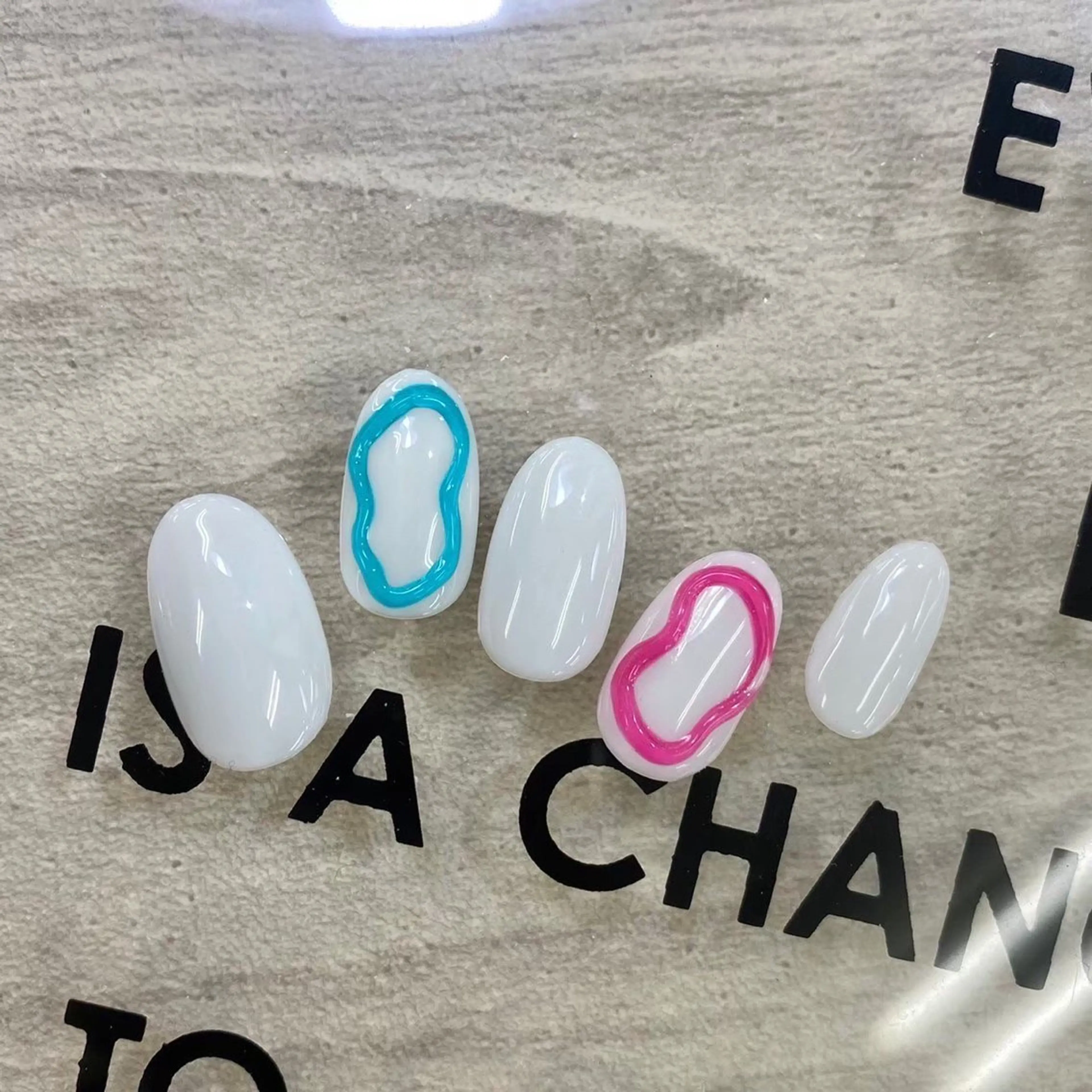 ネイル アートネイル ネイルチップ ⭐︎休業中の練習⭐︎ JNA認定講師髙橋のネイルデザイン