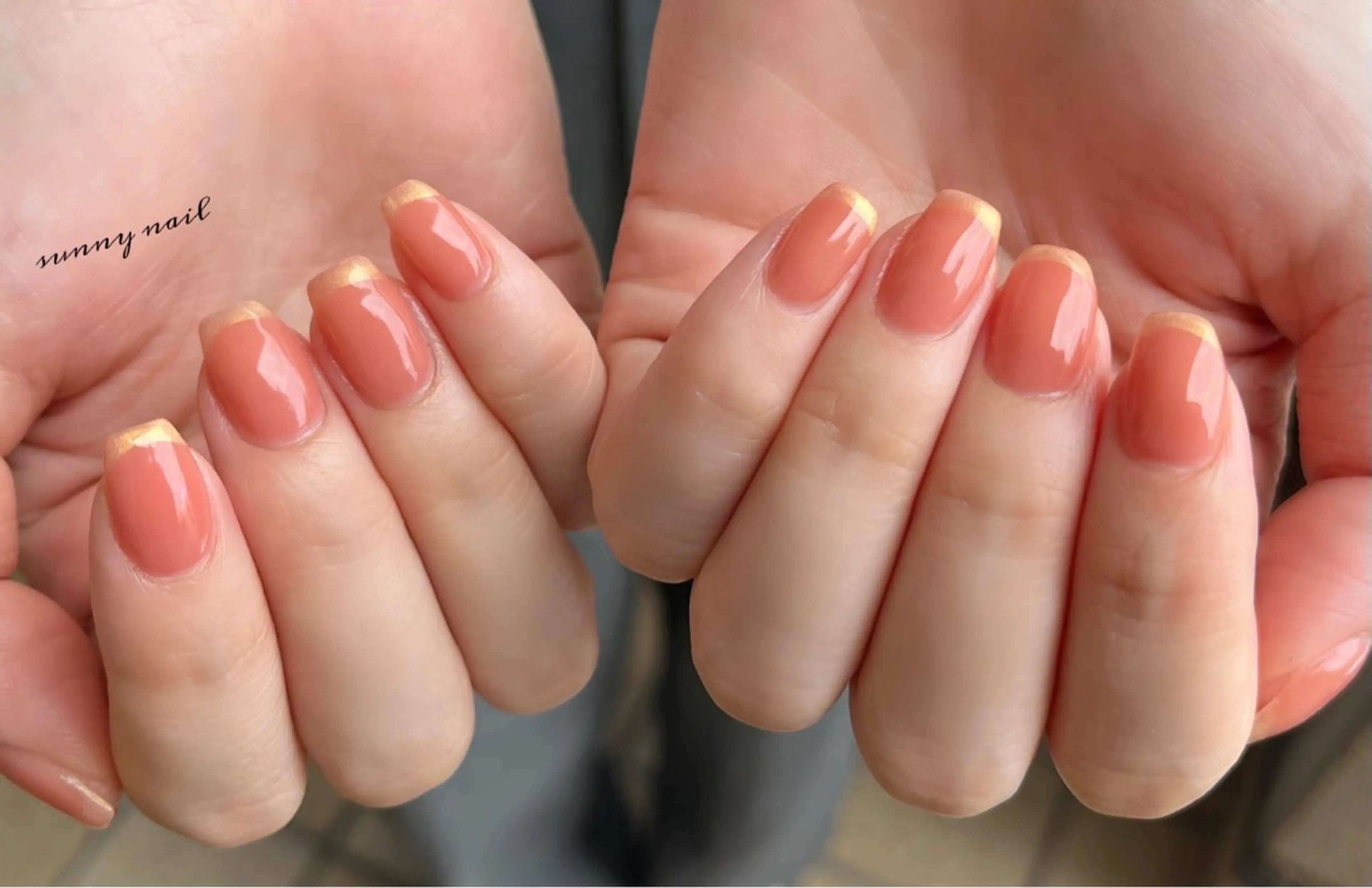 ネイル オーロラネイル フレンチネイル sunny nailのネイルデザイン