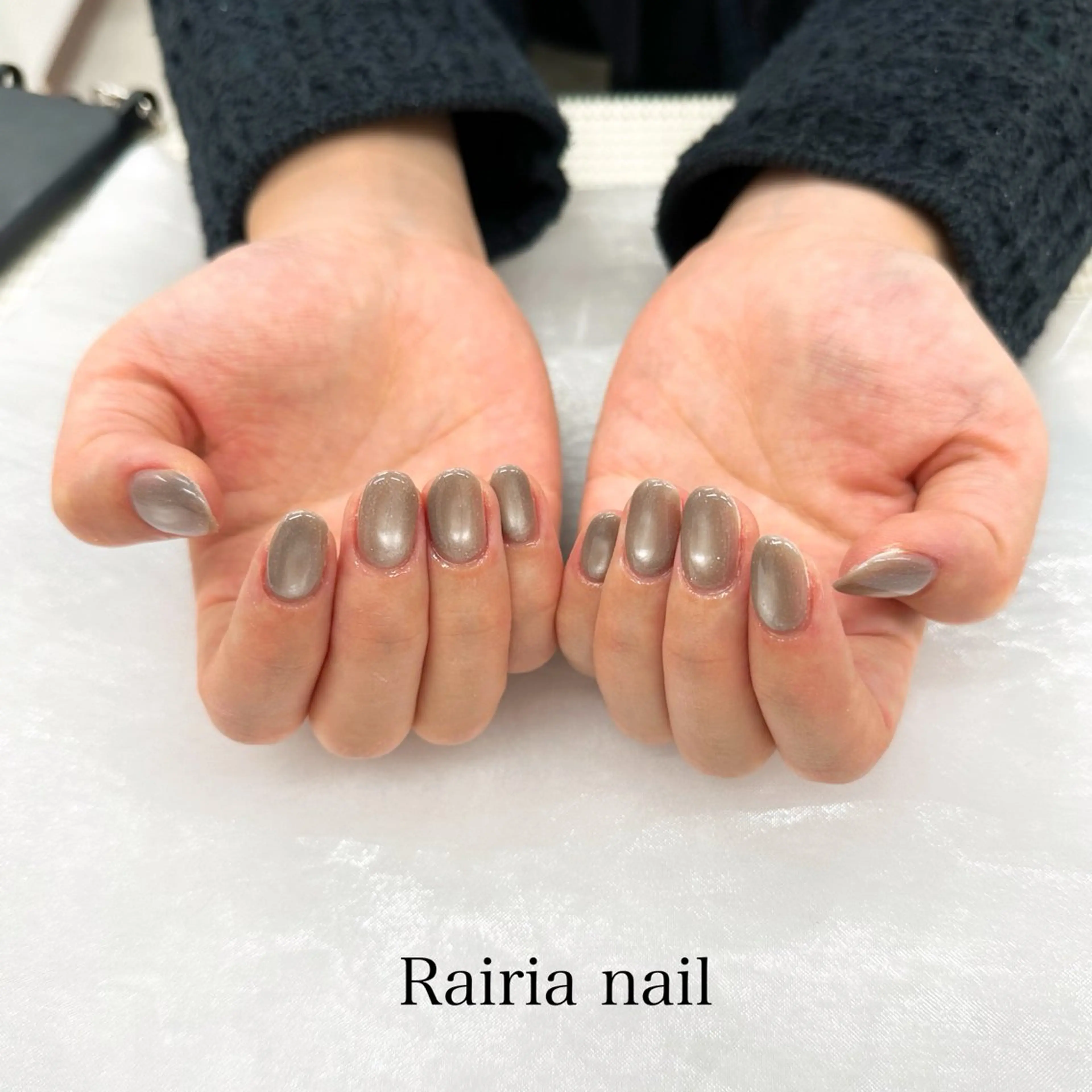 ネイル アートネイル ジェルネイル マグネットネイル マグネットワンカラー ワンカラーネイル Rairianail 川越店 山口のネイルデザイン