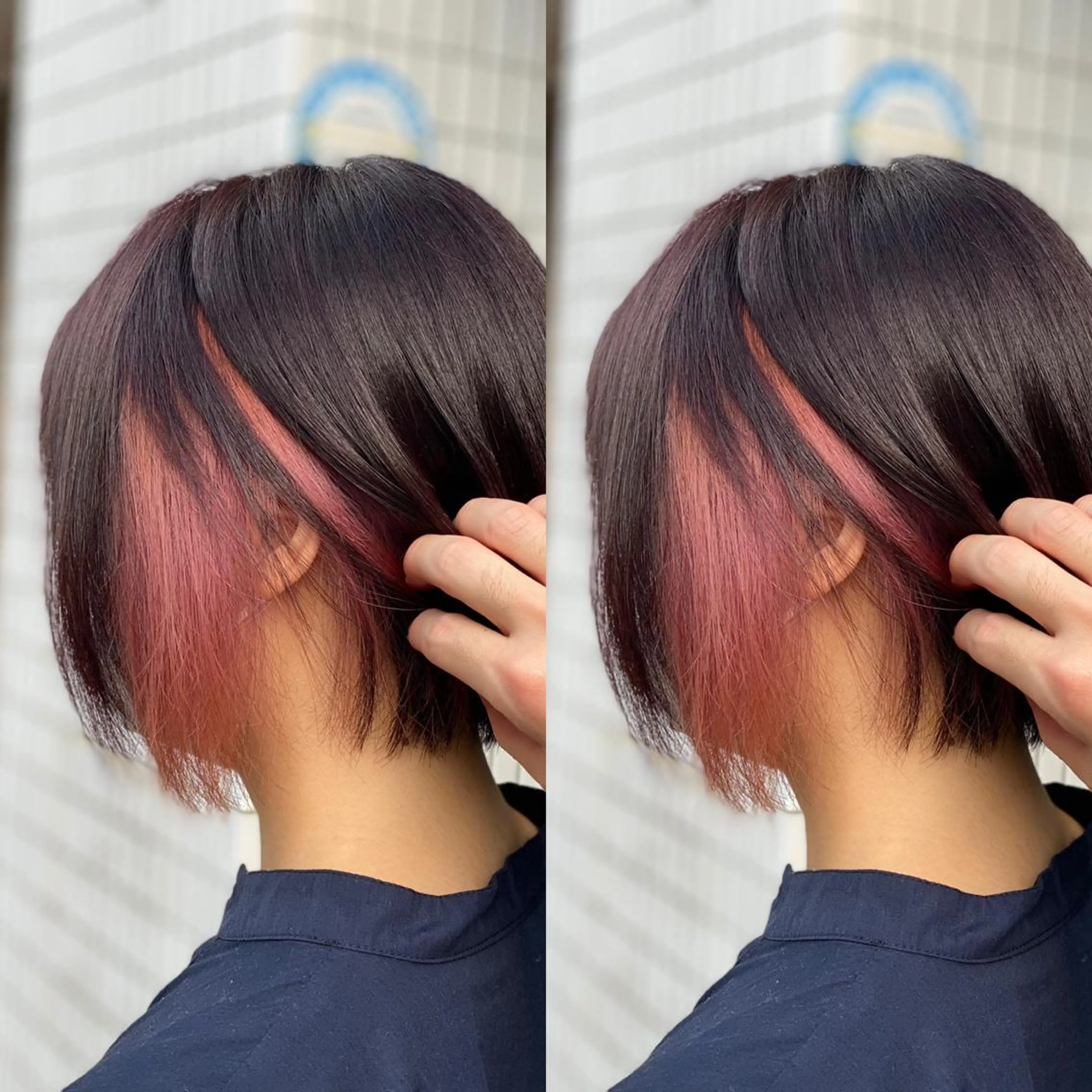 ミディアム カラー インナーカラー ピンクカラー ekolu北梅田店所属・梅田中崎町髪質改善 /オキヒロト/エコルのヘアスタイル