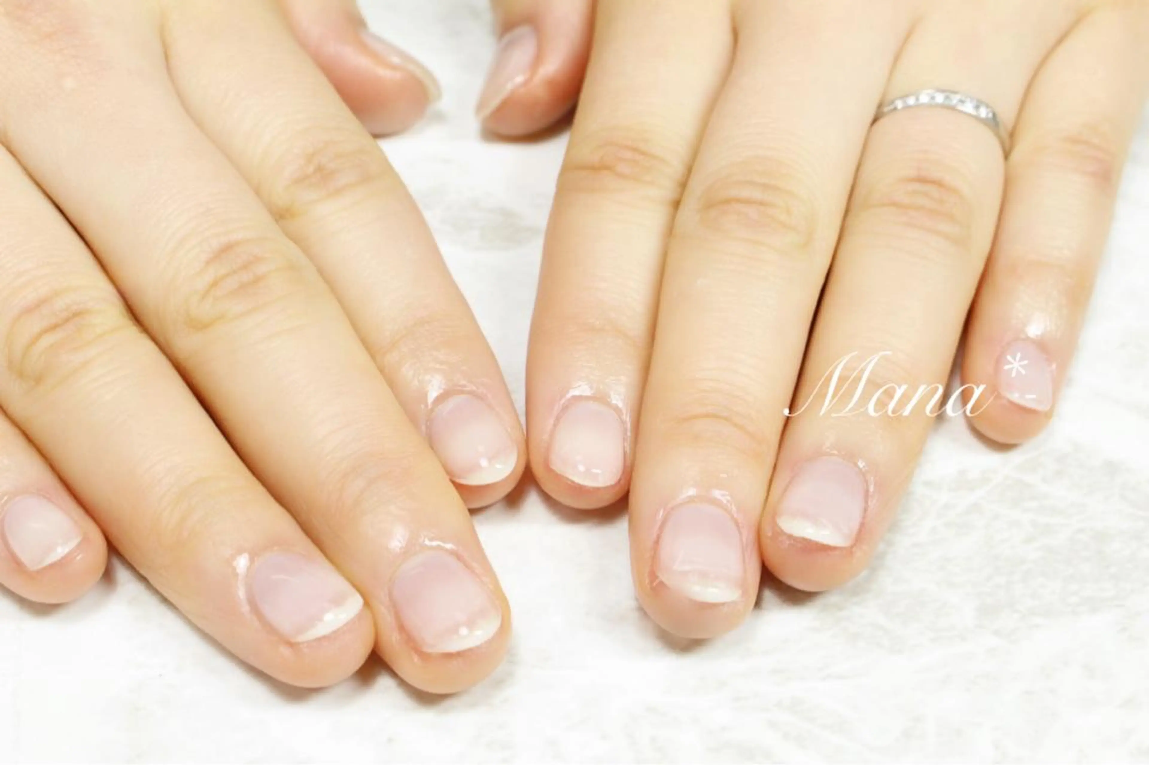 ネイル クリアネイル ジェルネイル 塚田 由香里のネイルデザイン