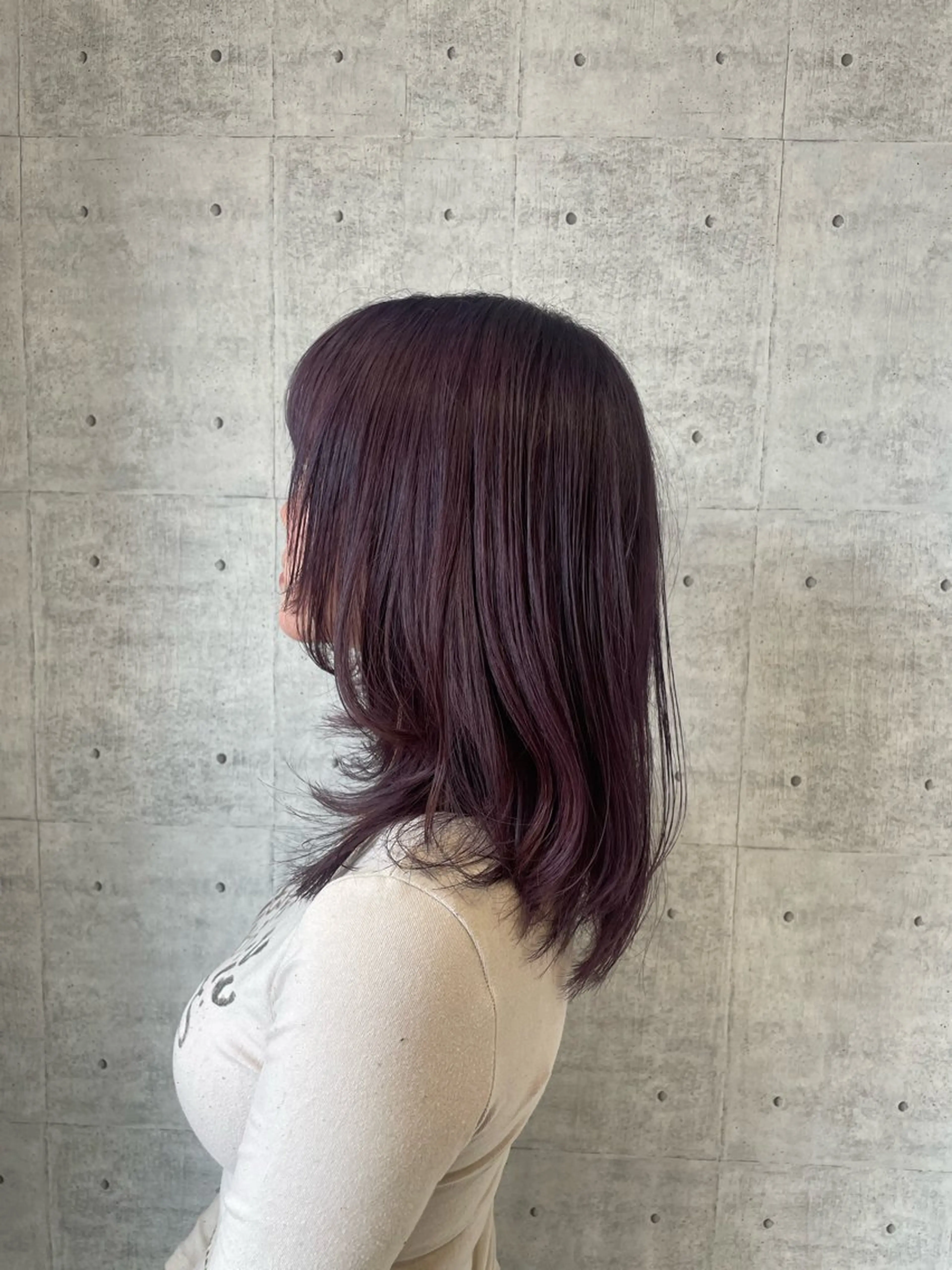 セミロング カラー 🧸韓国/髪質改善 MOE🇰🇷🧸のヘアスタイル