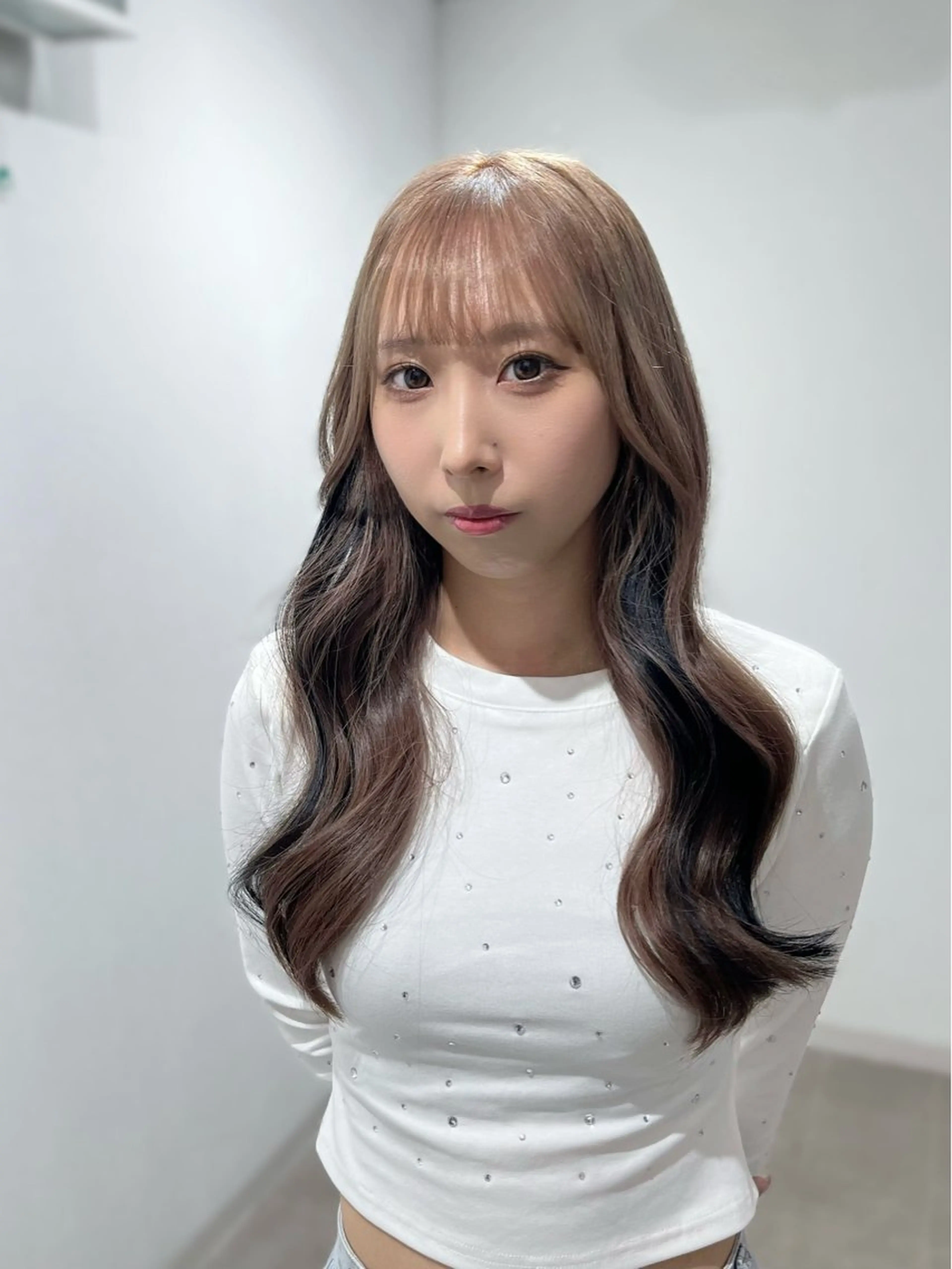 ロング カラー ブリーチ エクステ 韓国ヘア🇰🇷 RYOTAのヘアスタイル