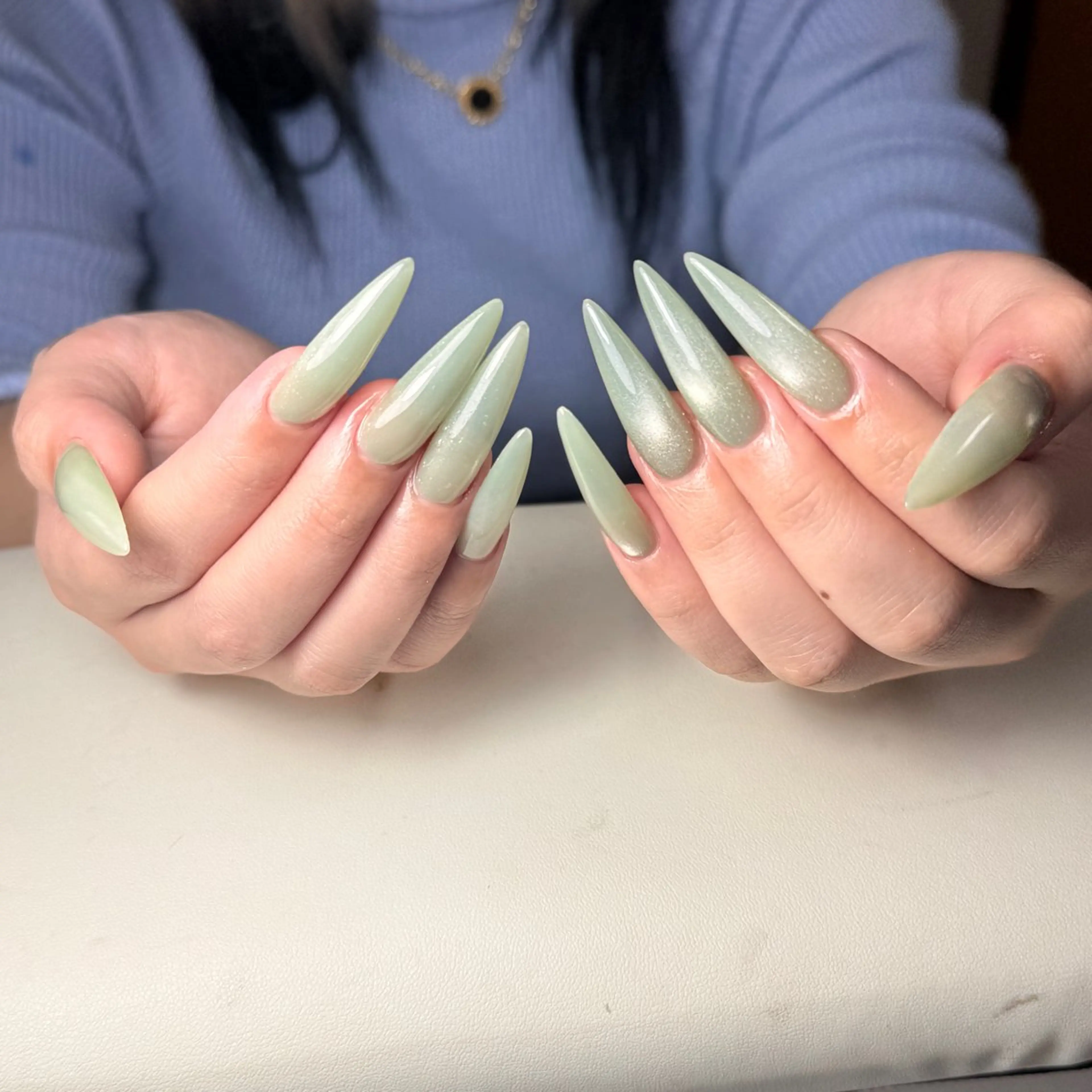 ネイル チークネイル フレンチネイル グラデーション 韓国ネイル マグネットネイル ハンドネイル Hana nail所属・Hana Nailのネイルデザイン