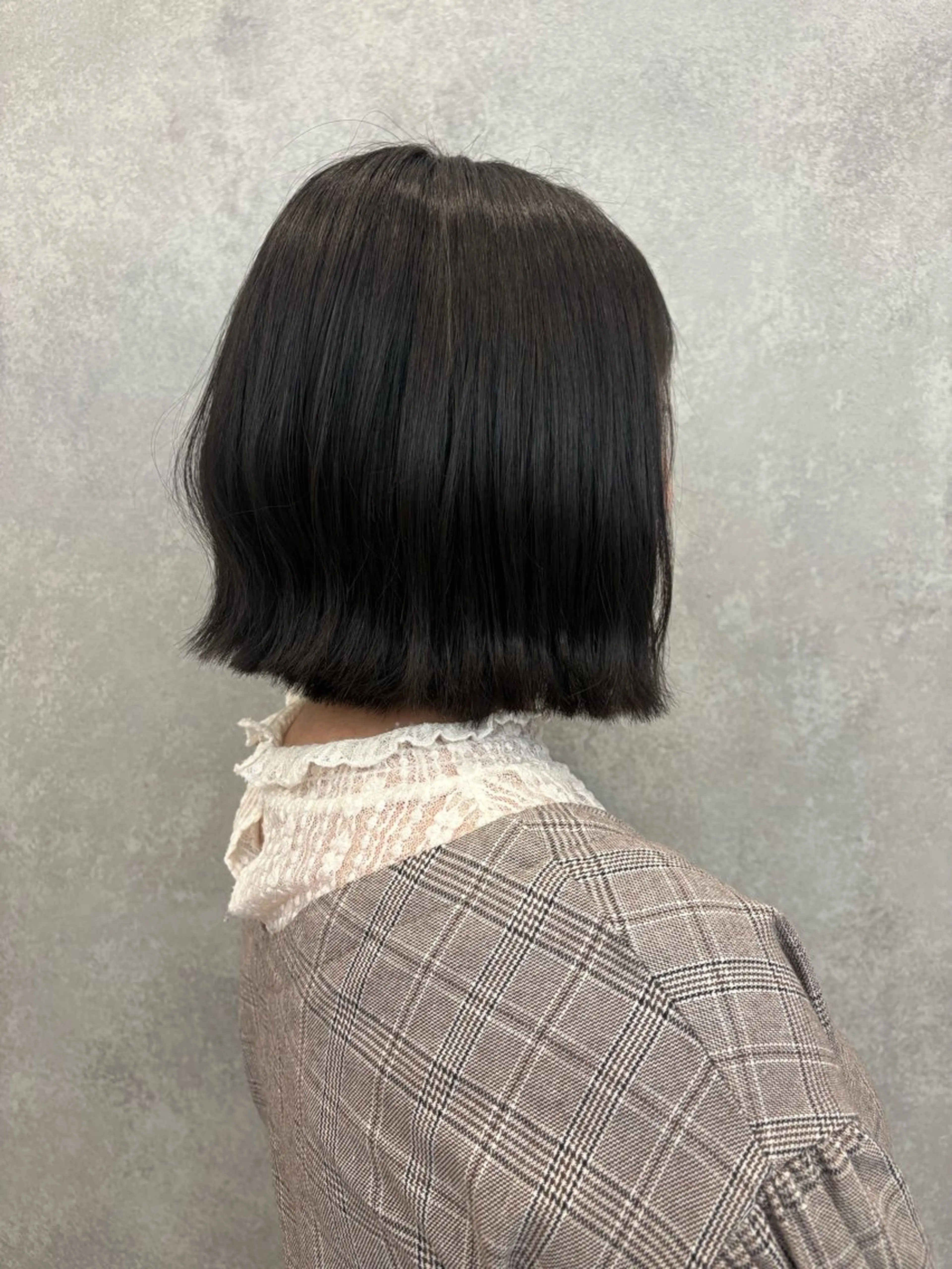 ミディアム 切りっぱなしボブ ボブ 外ハネヘア カット 樋口 江理香のヘアスタイル