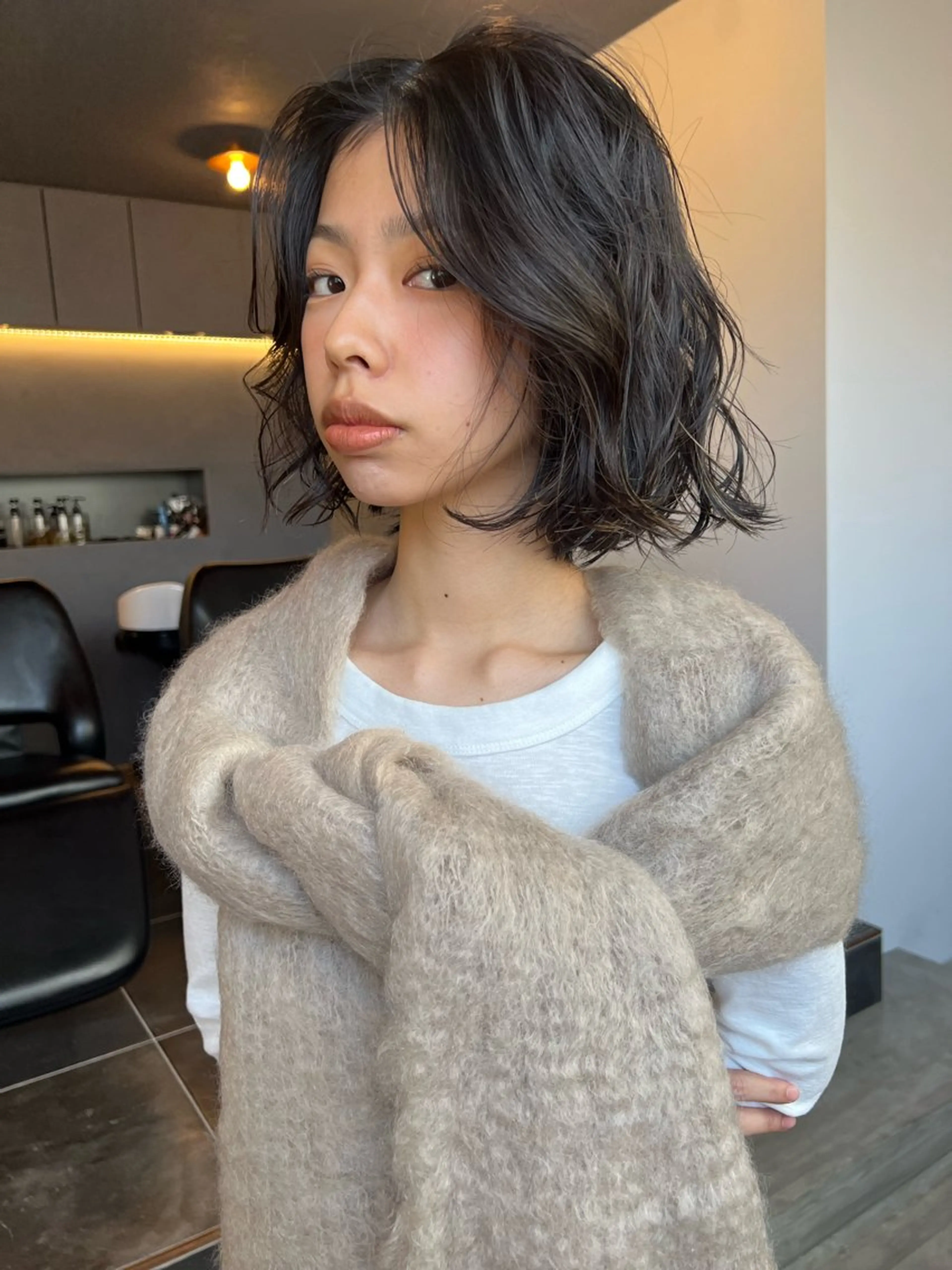 ミディアム カラー 三谷はるな /名古屋/本山のヘアスタイル