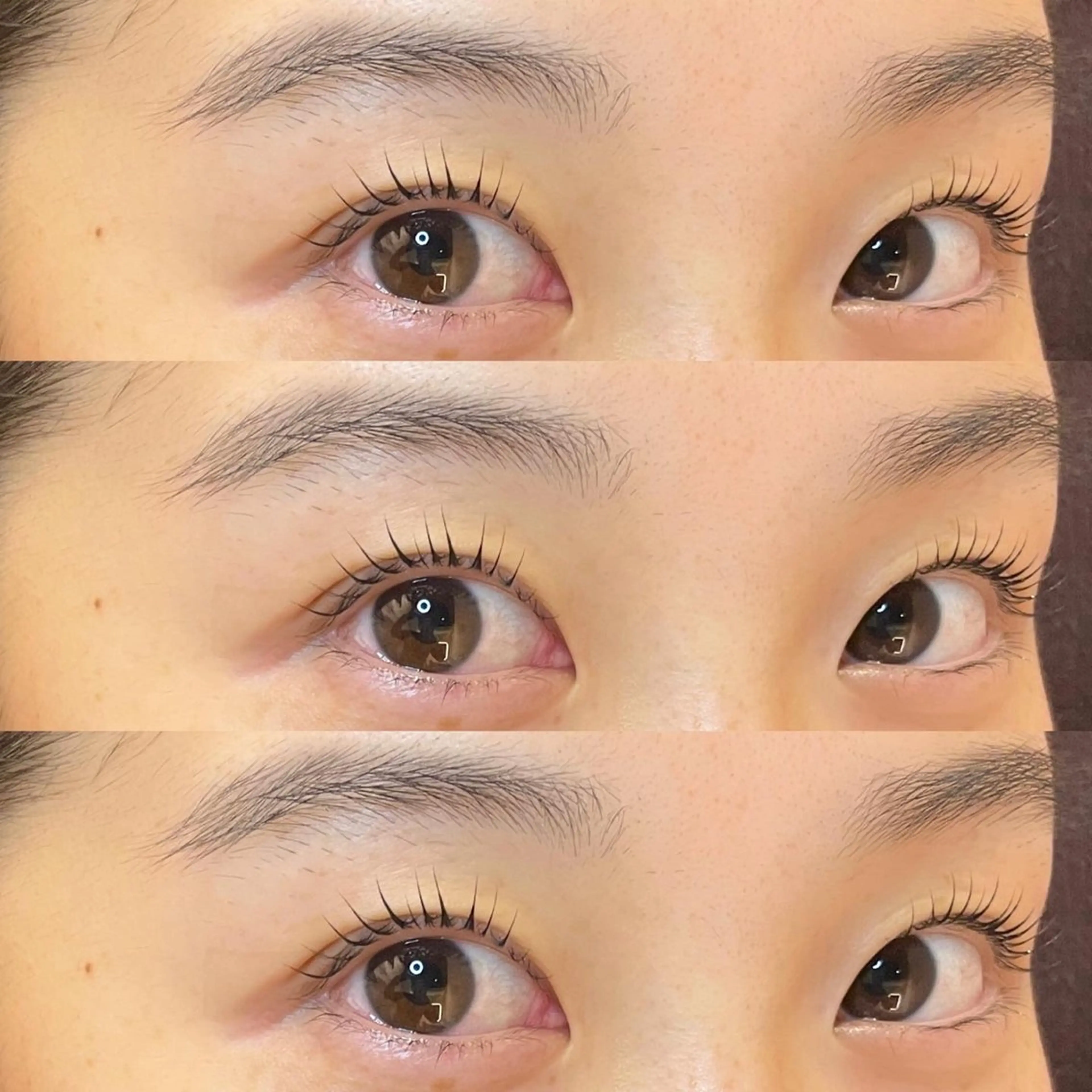 マツエク・マツパ ナチュラル パリジェンヌラッシュリフト まつげパーマ 一重×まつ毛パーマ 表参道eyelist KONOMIのマツエク・マツパデザイン