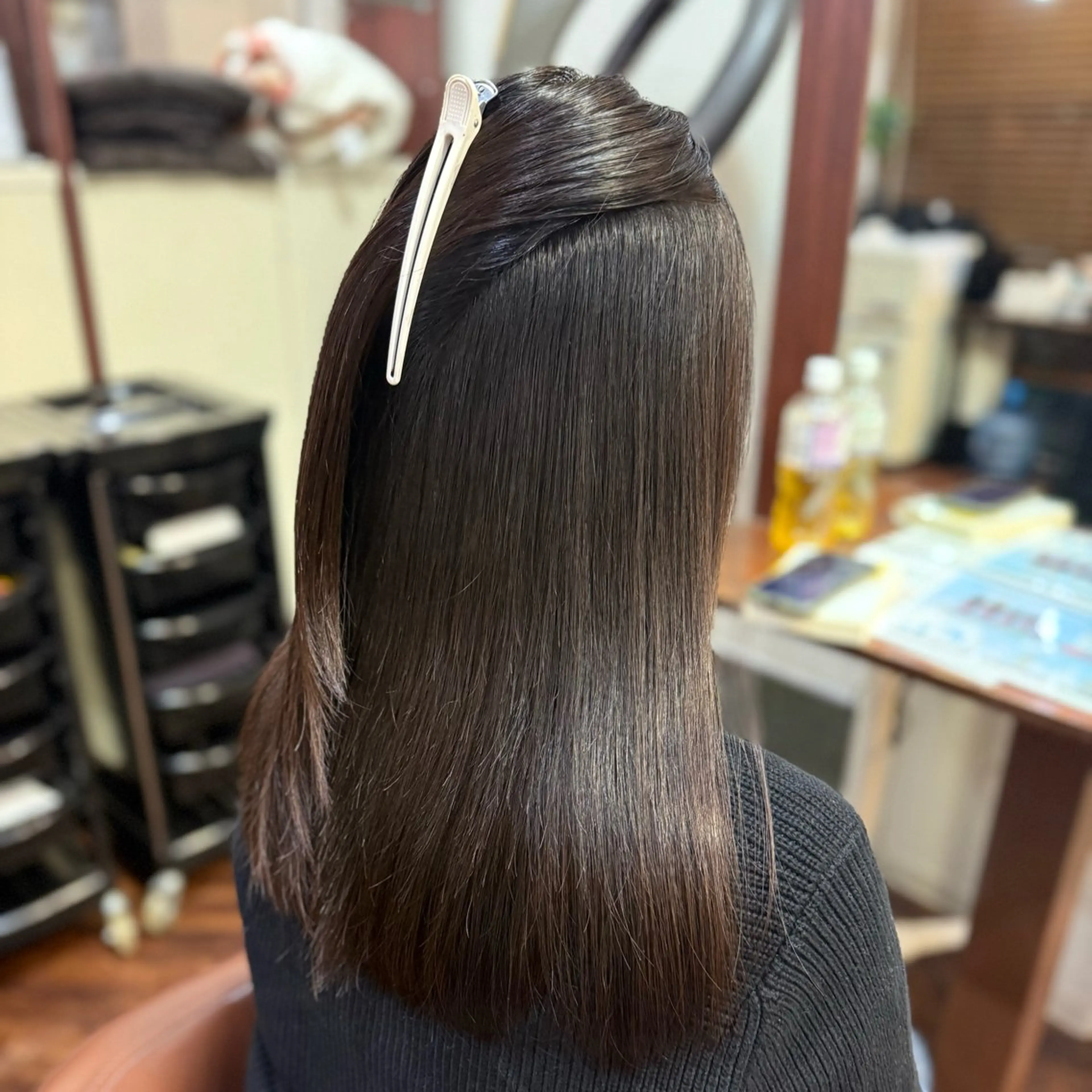 ロング 縮毛矯正 トリートメント カット 縮毛矯正 トリートメント 尾崎 海璃のヘアスタイル