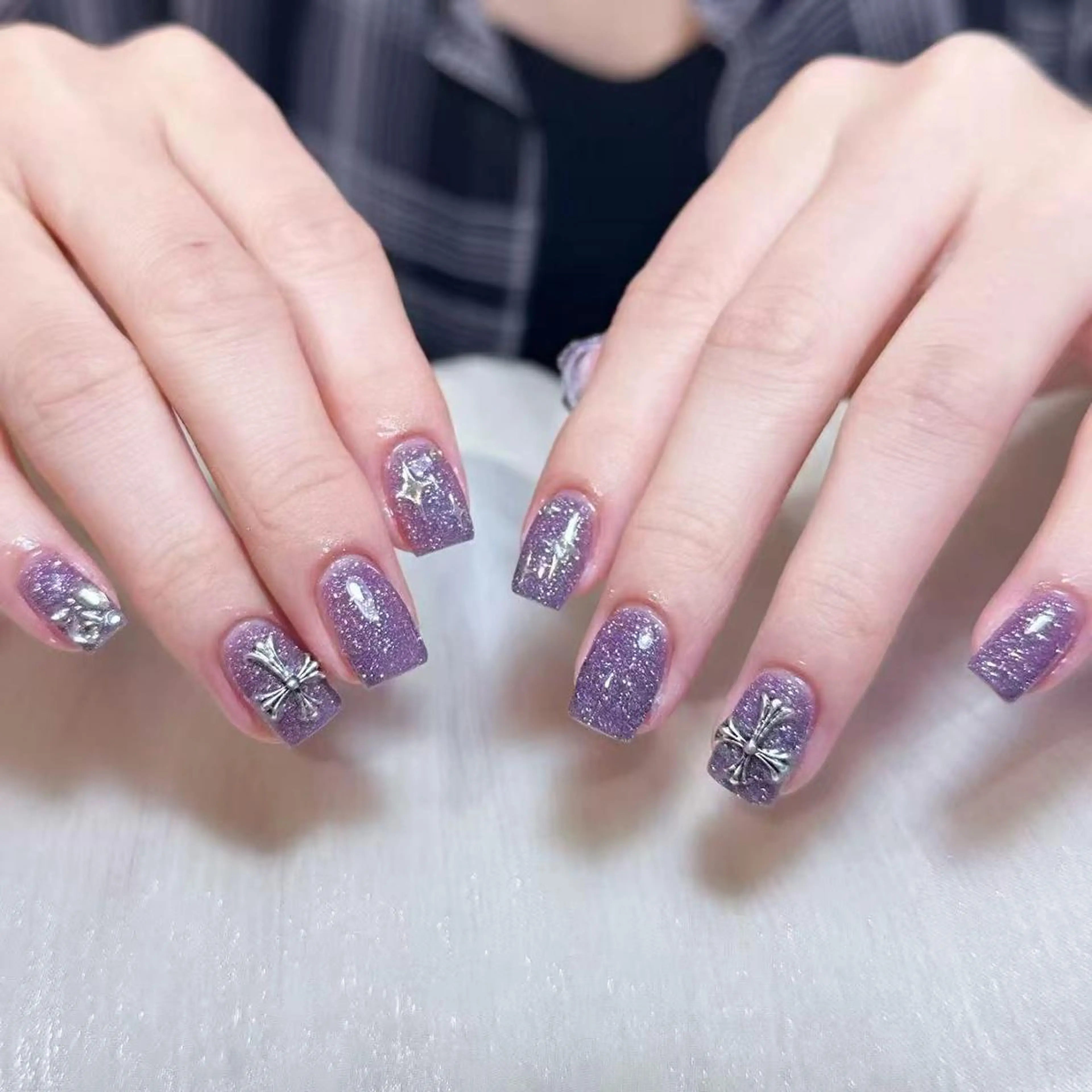 💕自爪💕パーツ、シールつけ放題💅(初回ソフトジェルオフ無料、甘皮ケア込み）の写真