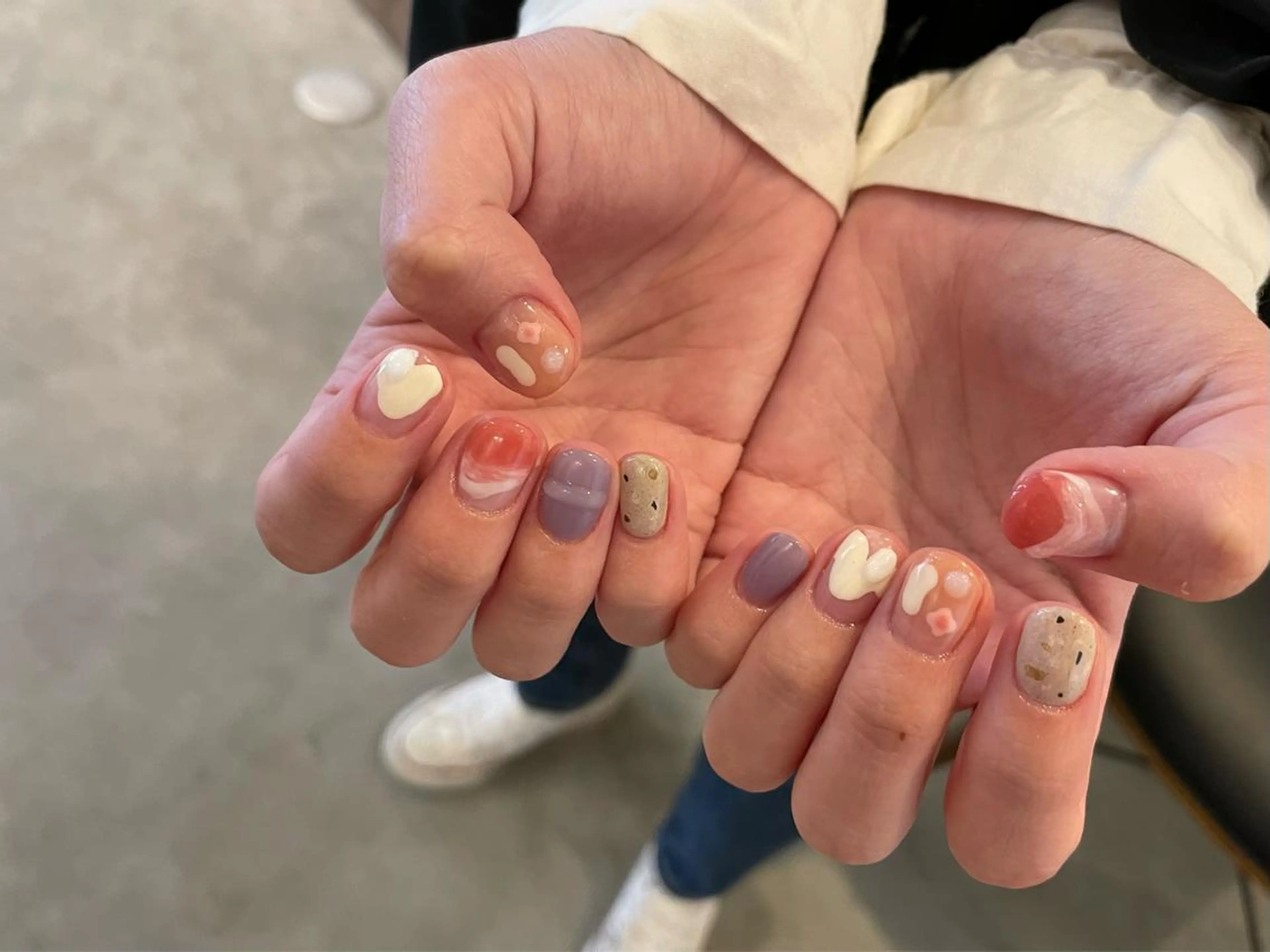 ショート m kaori𓃟のネイルデザイン