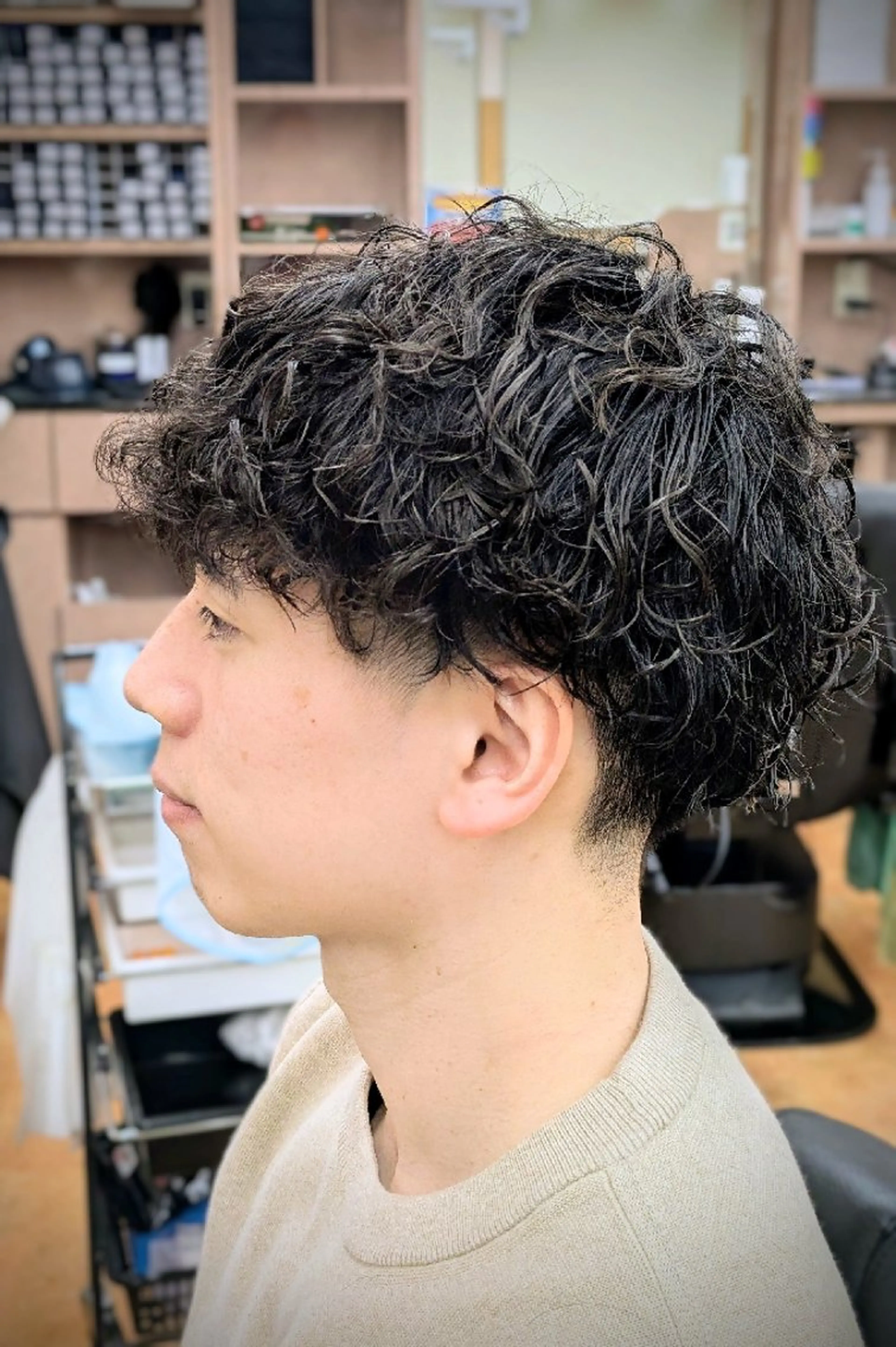 ショート パーマ 理容プラージュ燕三条 福井のヘアスタイル