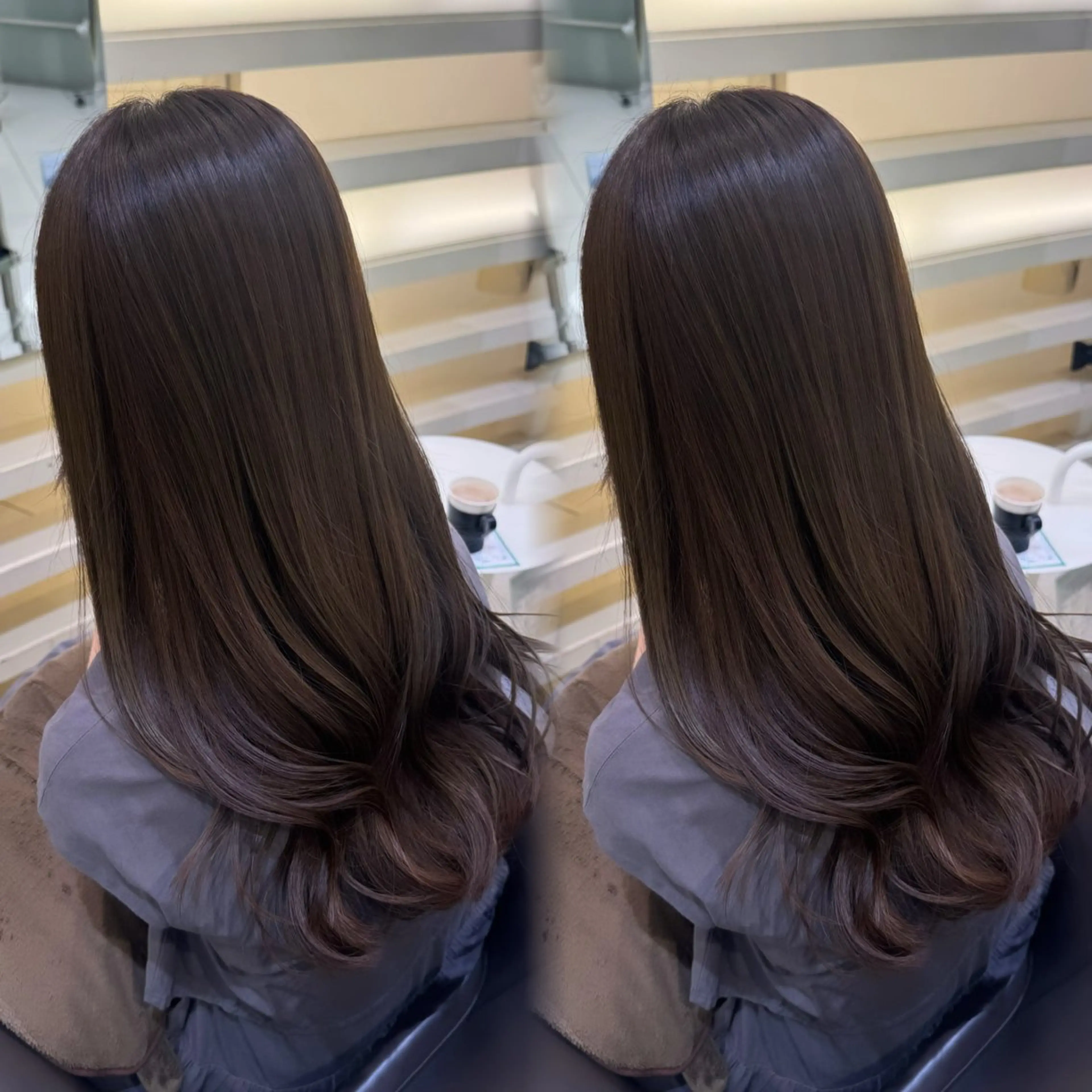 カラー 透明感カラー オリーブカラー 艶髪／カラー／ 銀座／RINA🎀のヘアスタイル