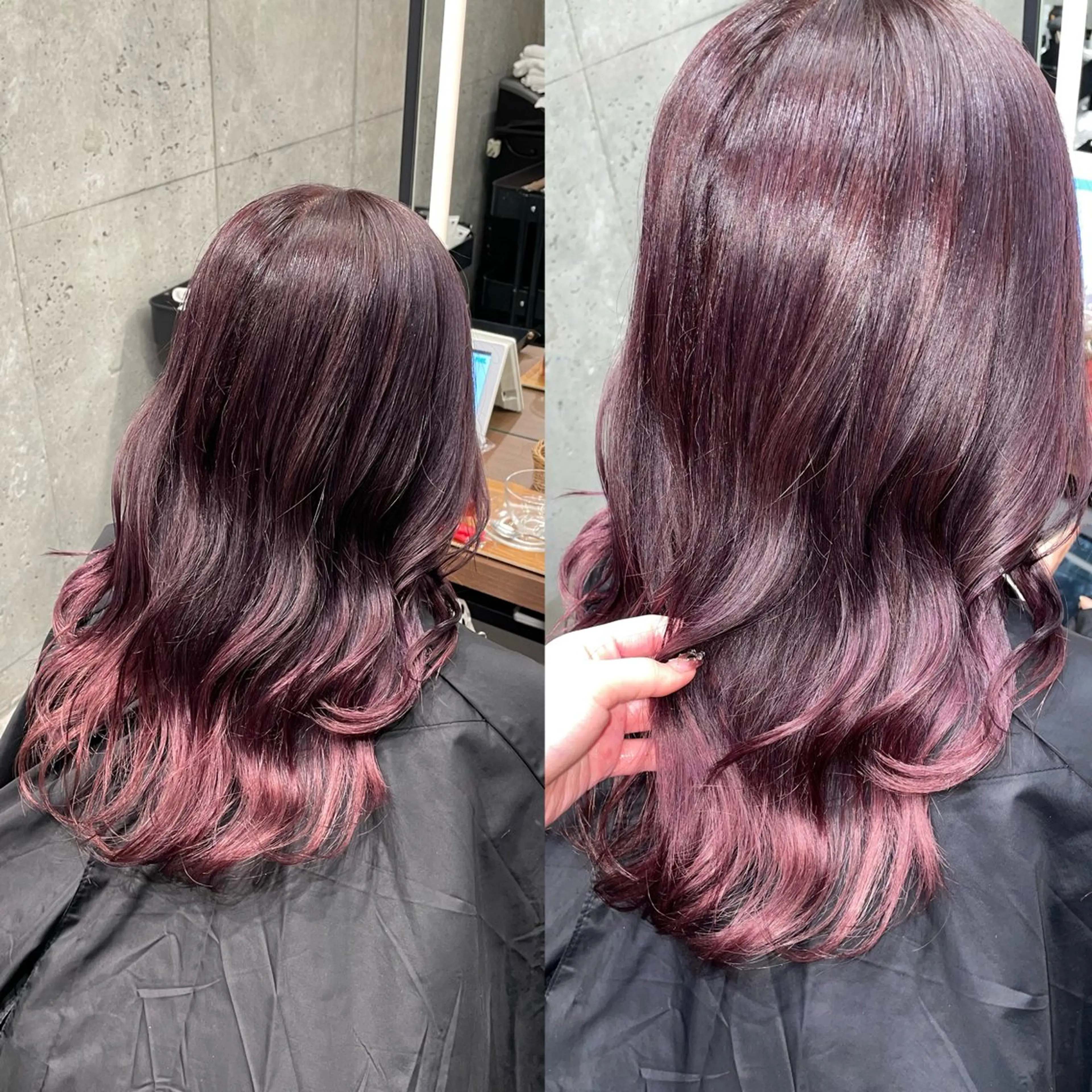 透明感アップ⤴️✨ブリーチ無しダブルカラー＋ハホニコトリートメントの写真