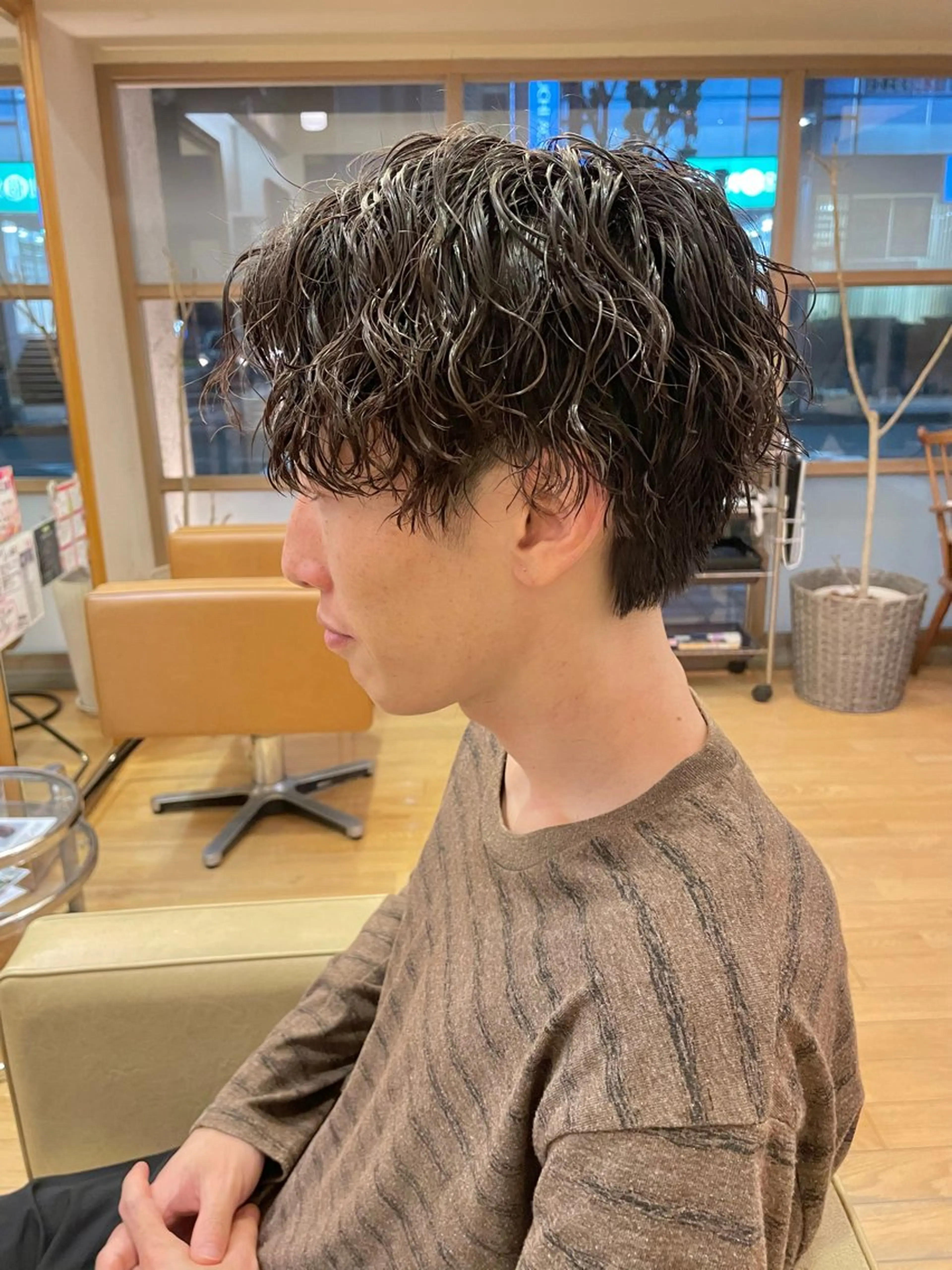 パーマ メンズ カット パーマ トリートメント 村松 寛太のヘアスタイル