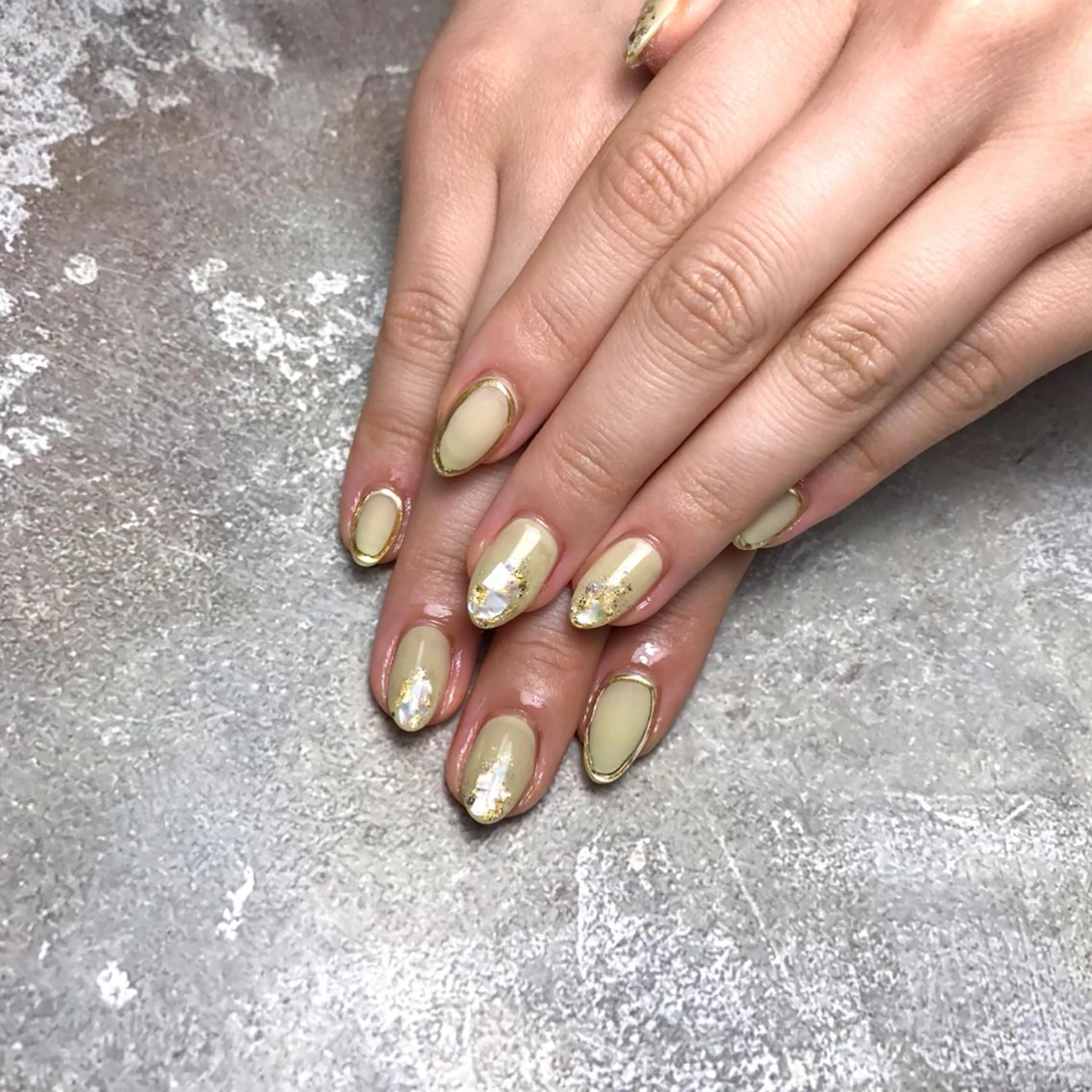 ネイル 長さ出し ハンドネイル 💅chainail _aiのネイルデザイン