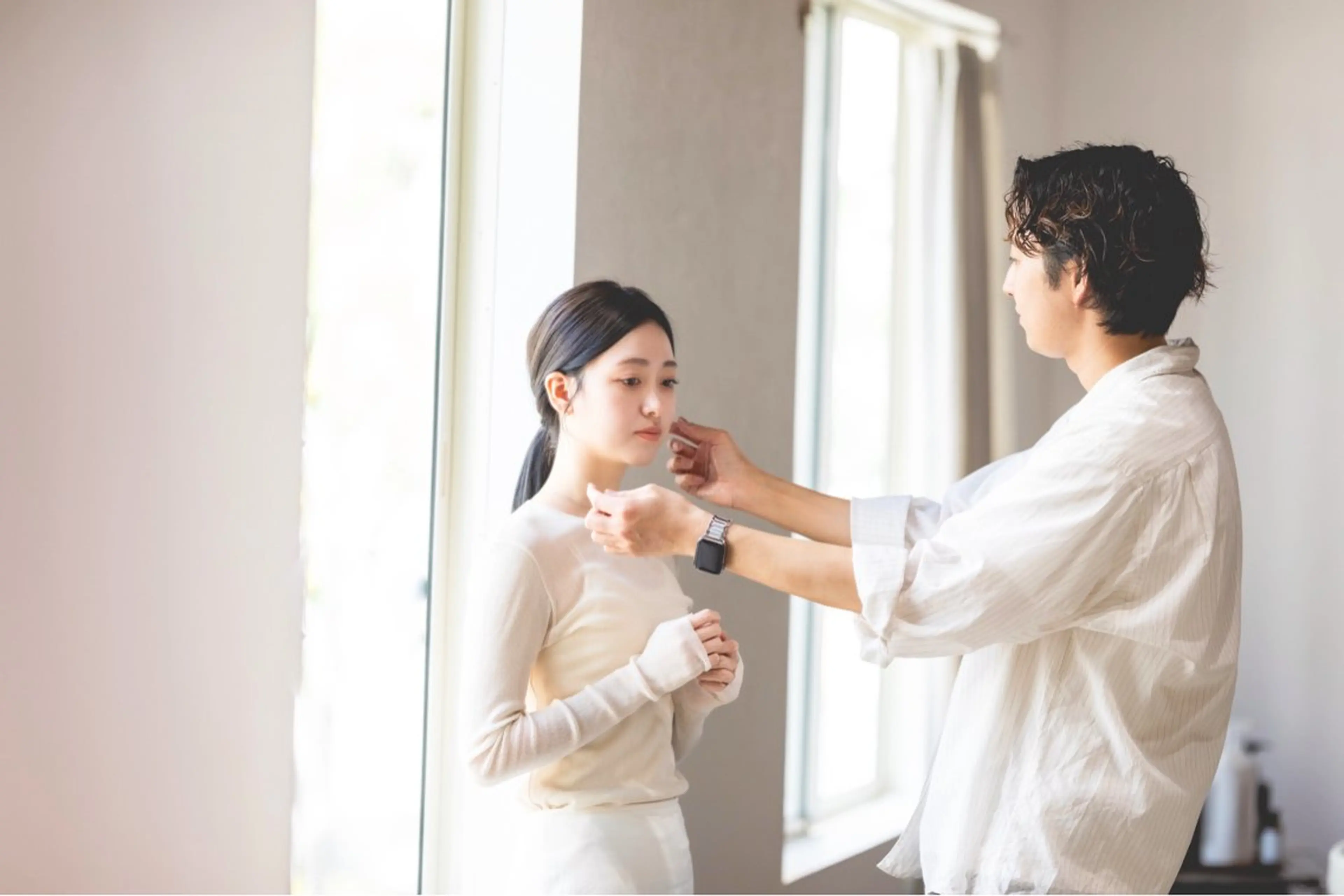 ロング カラー カット ヘアカラー トリートメント h a k u 大倉 卓人のヘアスタイル