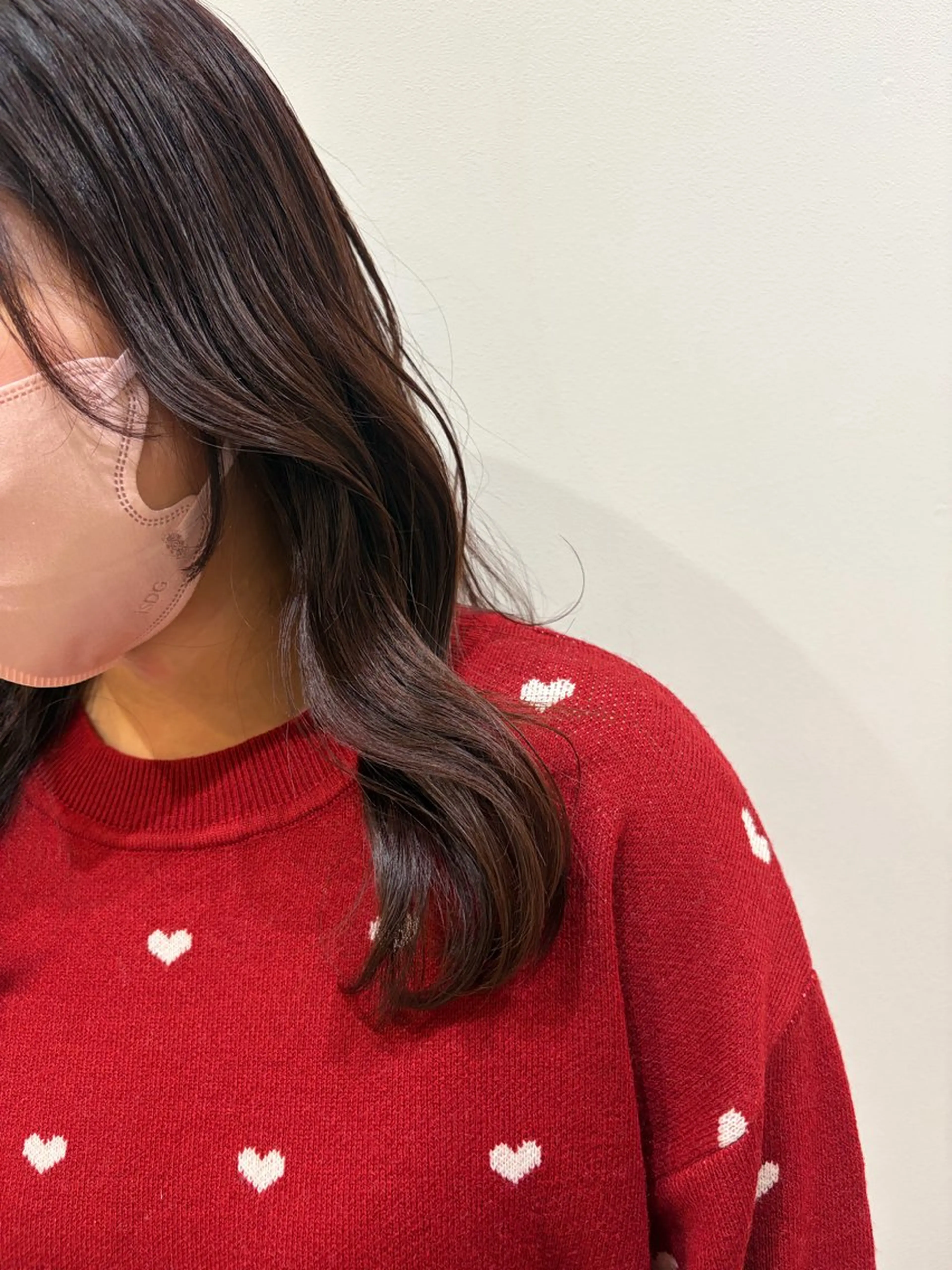 ミディアム カラー ミディアムレイヤー ブラウンカラー ピンクカラー ピンクブラウン レイヤーカット カット ヘアカラー トリートメント ♡オシャ髪♡AI ✂️newi町田のヘアスタイル