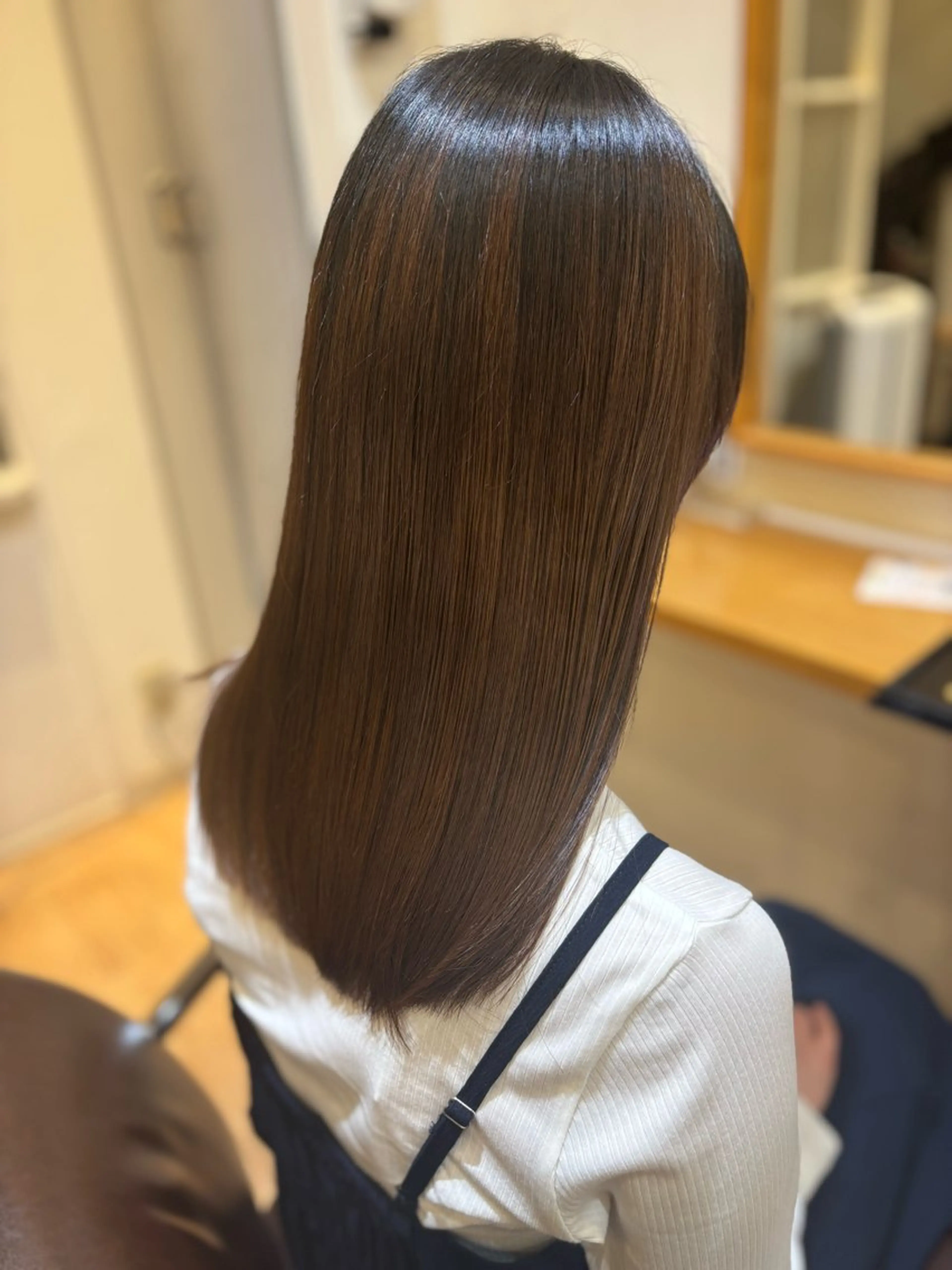 ロング 髪質改善 すなが/ハイライト モデル募集中のヘアスタイル