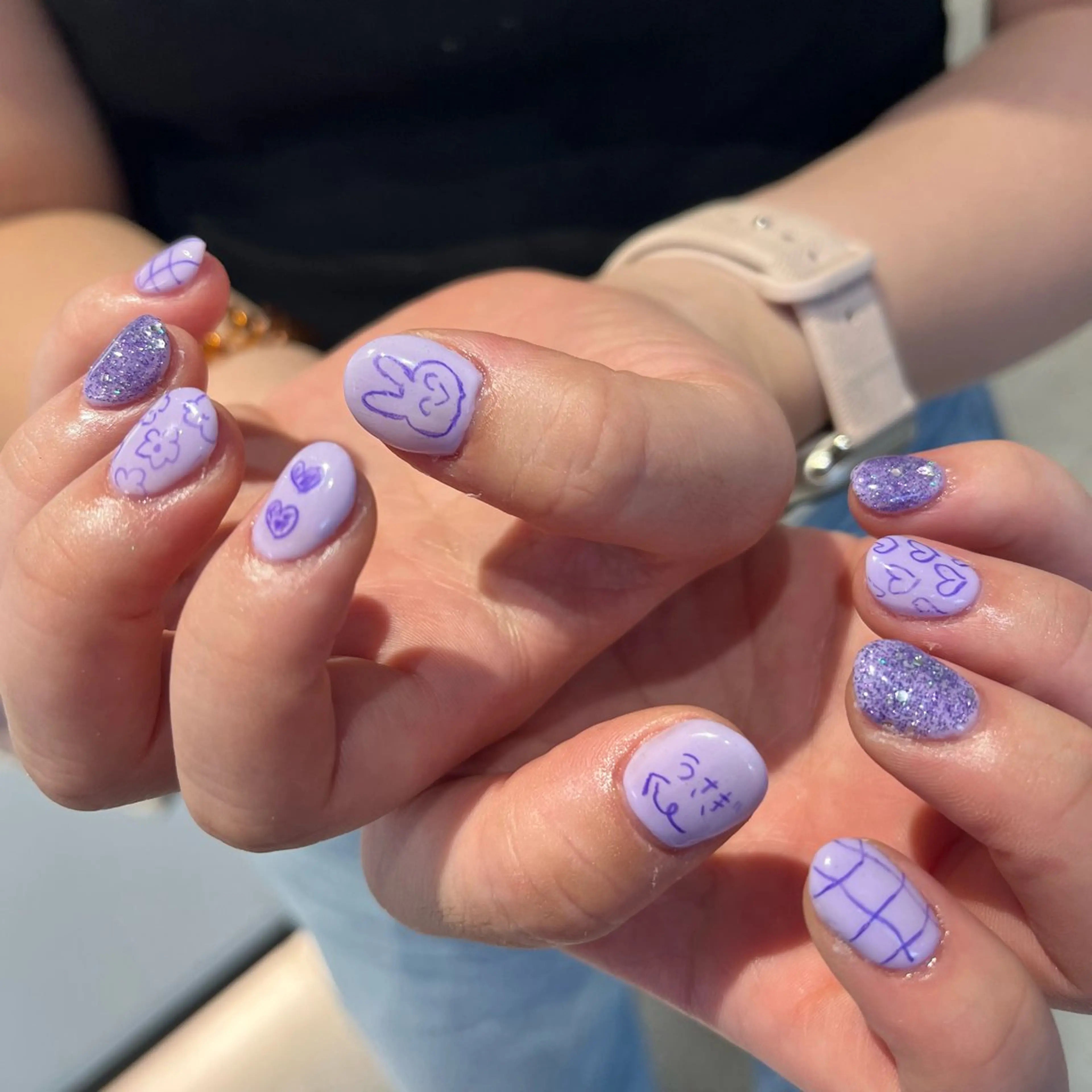 ネイル ハンドネイル メンズパーマ/ メッシュ📍ﾕﾘのヘアスタイル