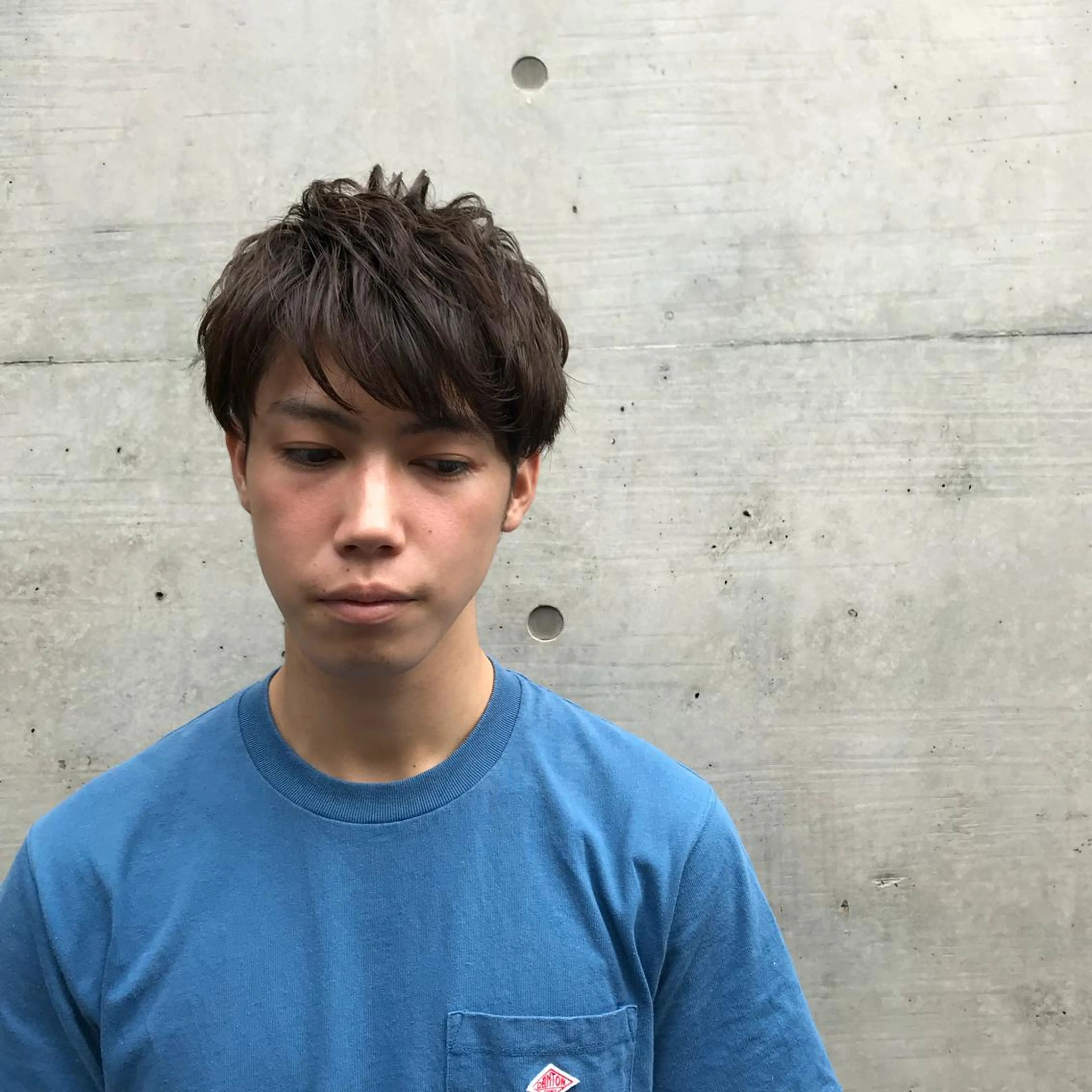 ショート メンズ マッシュ カット パーマ 佐野 智史のヘアスタイル