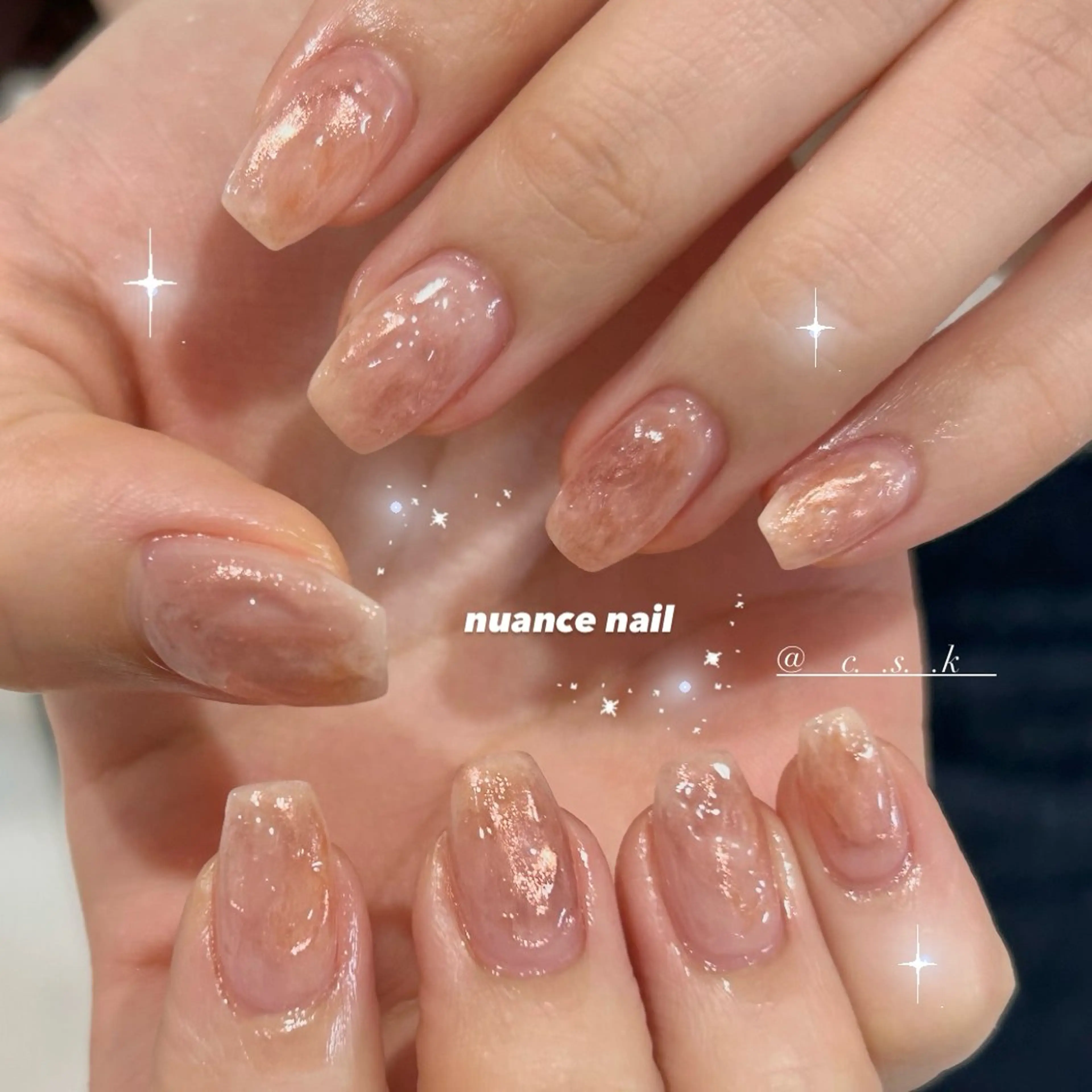 ネイル ピンク ぷっくりネイル 🎀チーク/ちゅるん 🫧chisa🎀のネイルデザイン